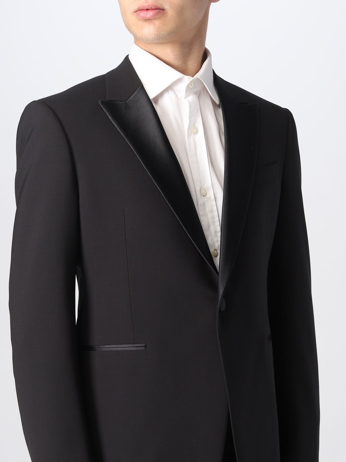 EMPORIO ARMANI: suit for man - Black | Emporio Armani suit D41VMU01506  online on 