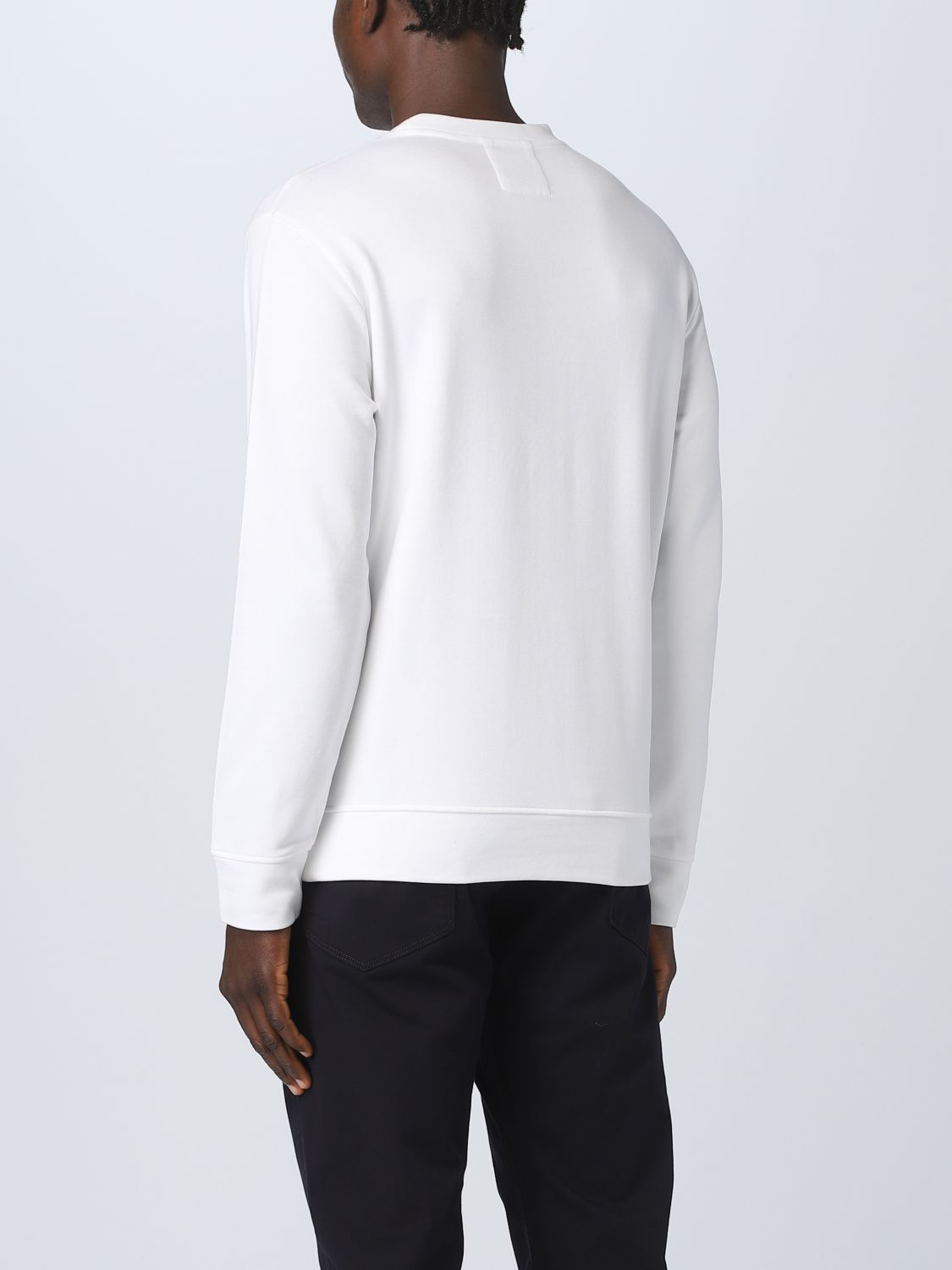Felpa Emporio Armani: Felpa Emporio Armani in misto cotone bianco 2