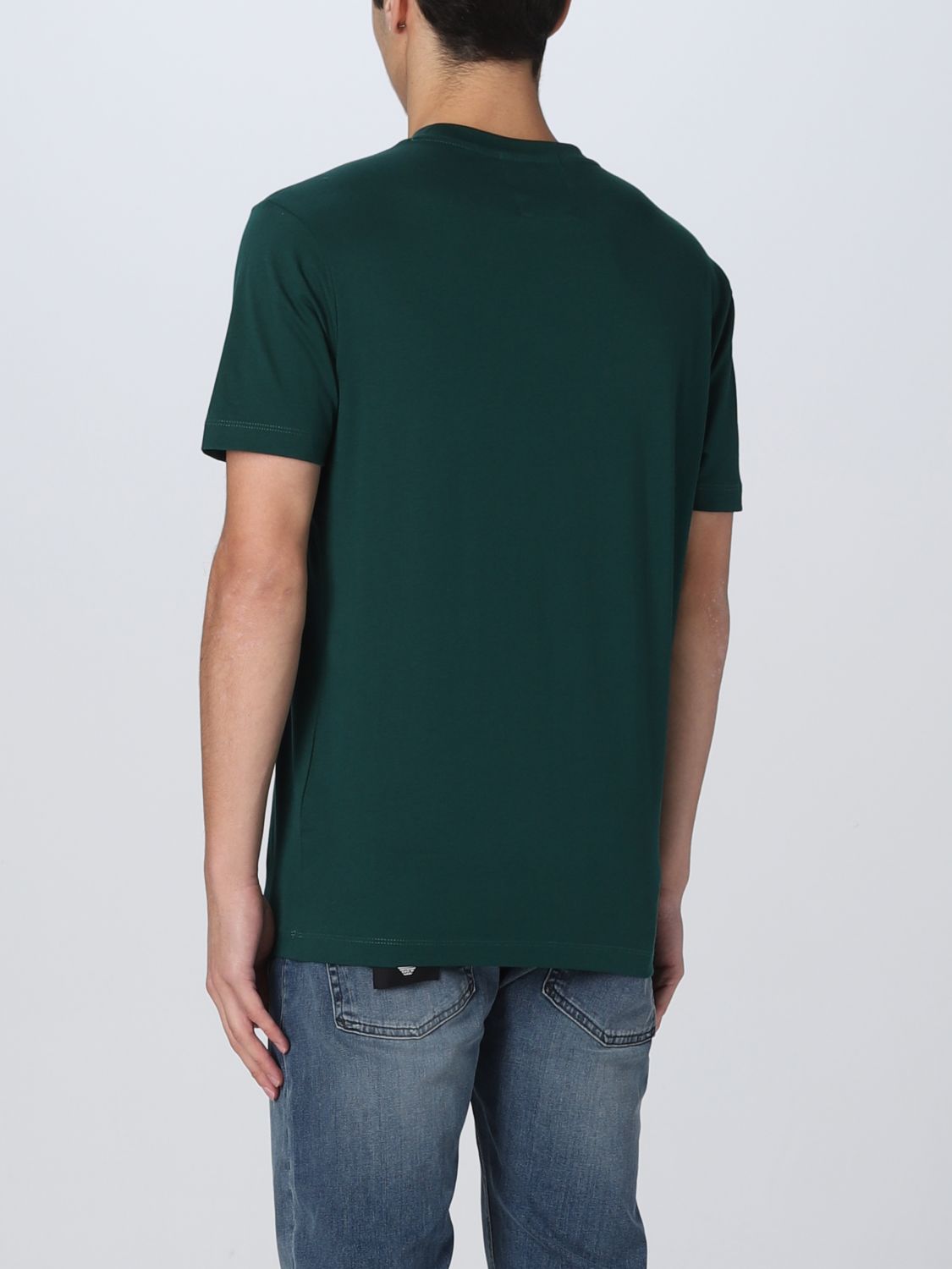 EMPORIO ARMANI: t-shirt for man - Forest Green | Emporio Armani t-shirt  8N1TN51JPZZ online on 