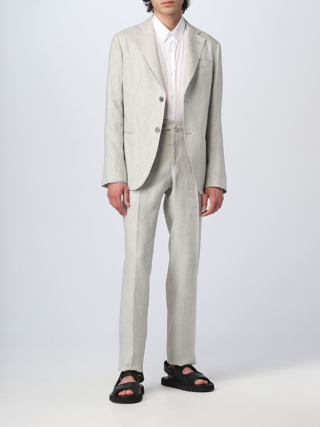 EMPORIO ARMANI: suit for man - Grey | Emporio Armani suit D41VC8D1516  online on 