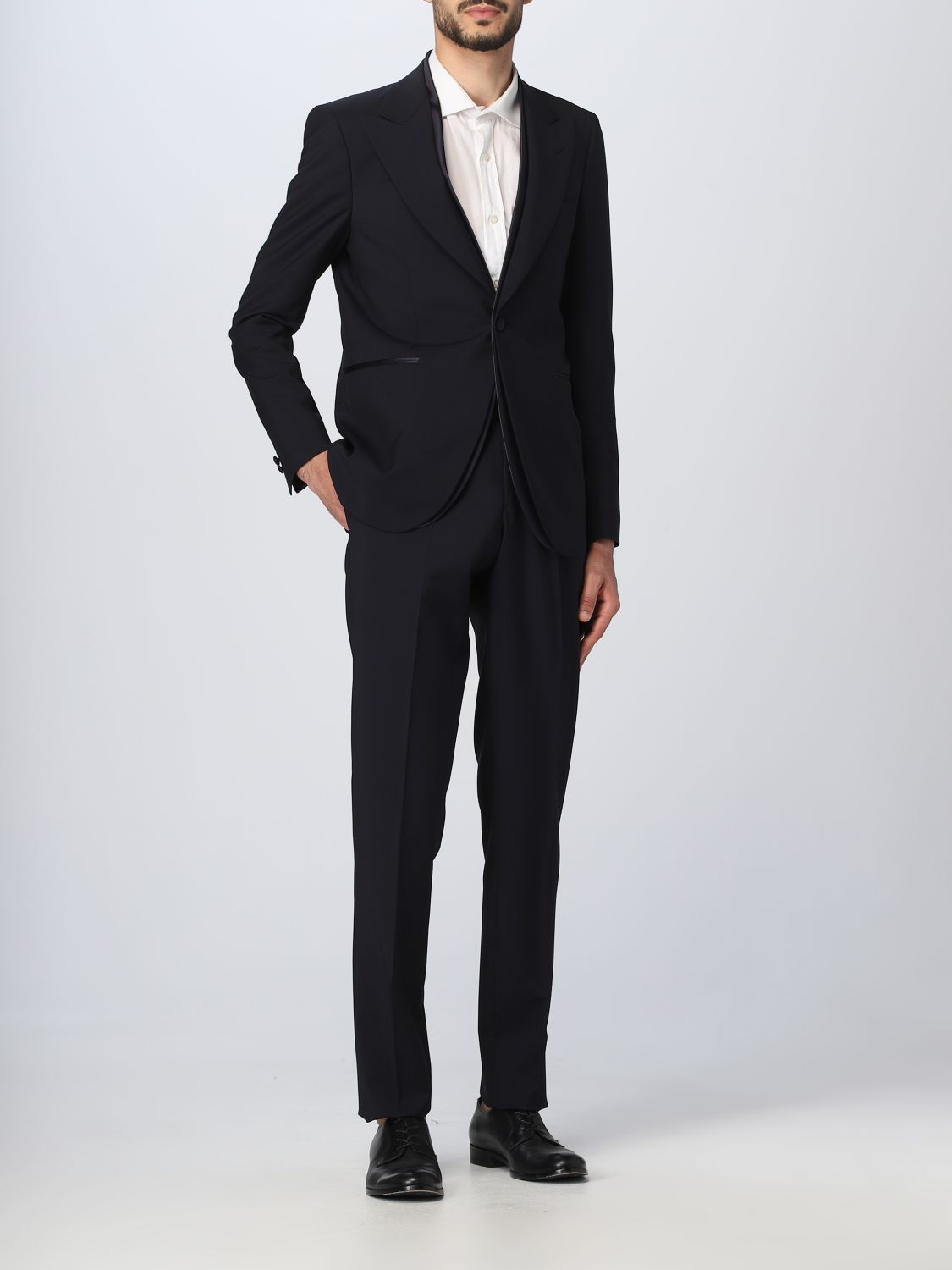 EMPORIO ARMANI: suit for man - Blue | Emporio Armani suit D41VWCD1614 ...