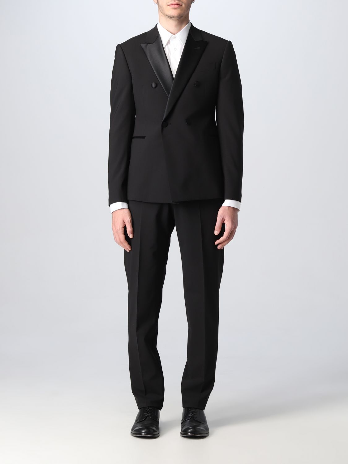 suit emporio armani men colour black