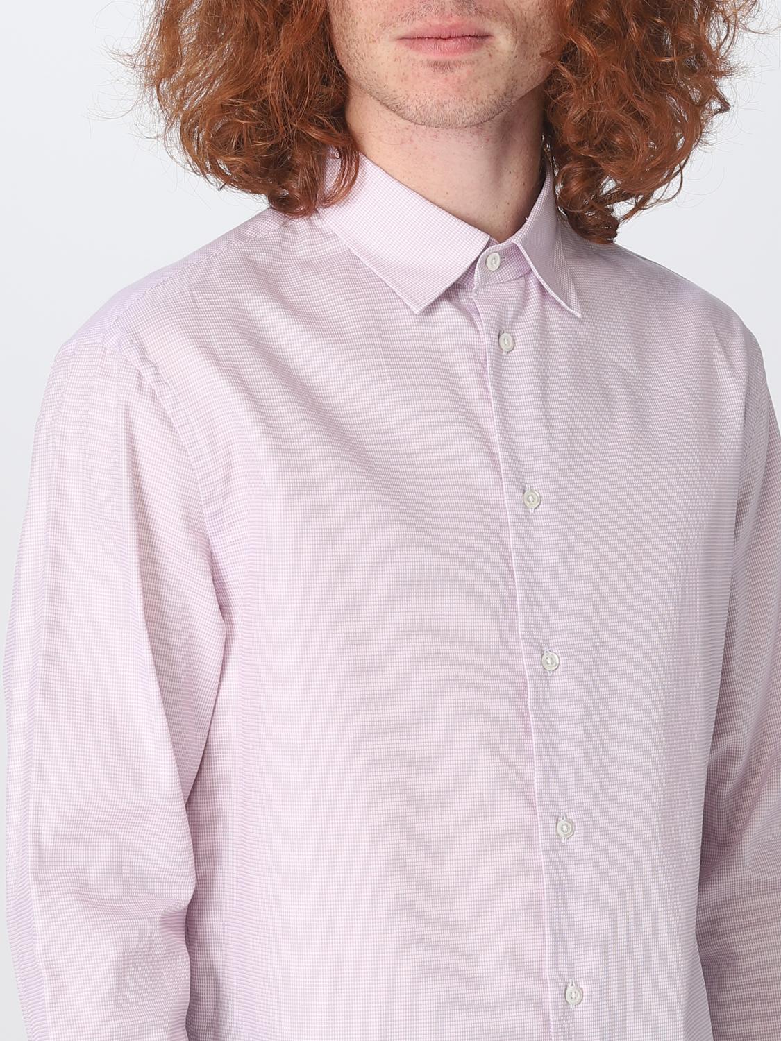 EMPORIO ARMANI: shirt for man - Pink | Emporio Armani shirt D41CM0D1C25  online on 