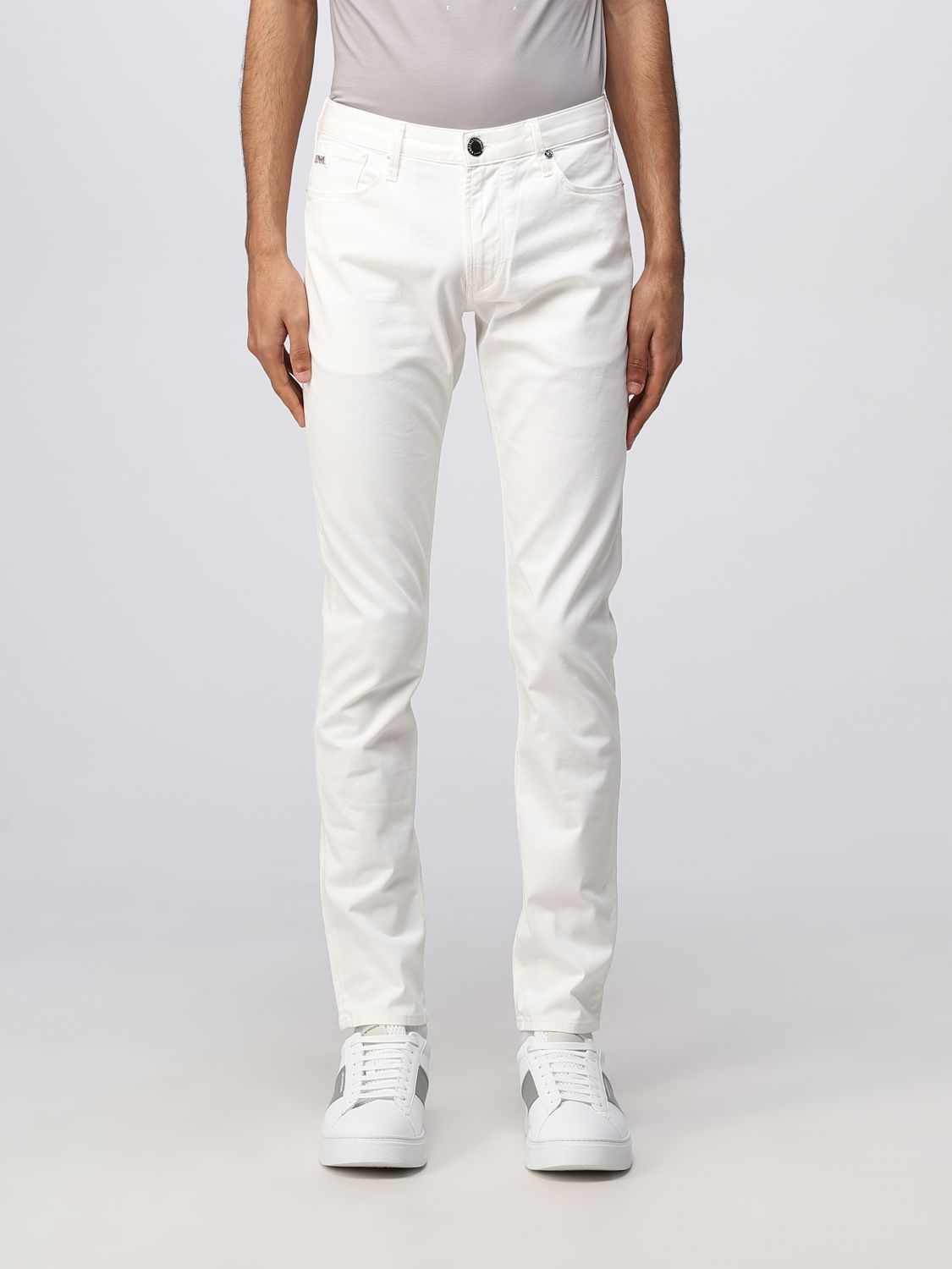 Sterkte Trolley Staren EMPORIO ARMANI: denim jeans - White | Emporio Armani jeans 8N1J061GN0Z  online on GIGLIO.COM
