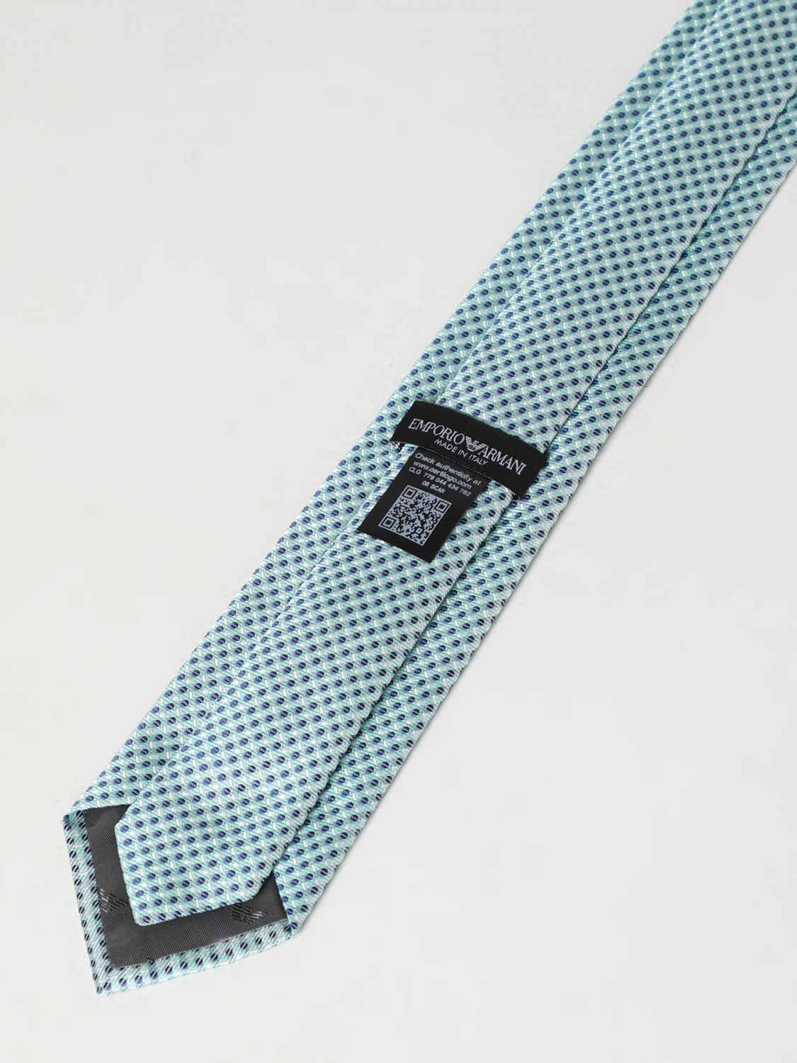 EMPORIO ARMANI: tie for man - Green | Emporio Armani tie 3402753R629 ...