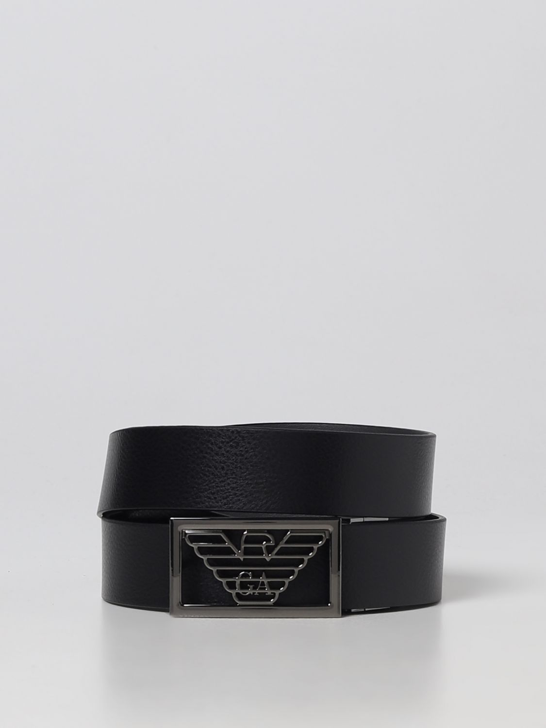 EMPORIO ARMANI: belt for man - Black | Emporio Armani belt Y4S507Y134J ...