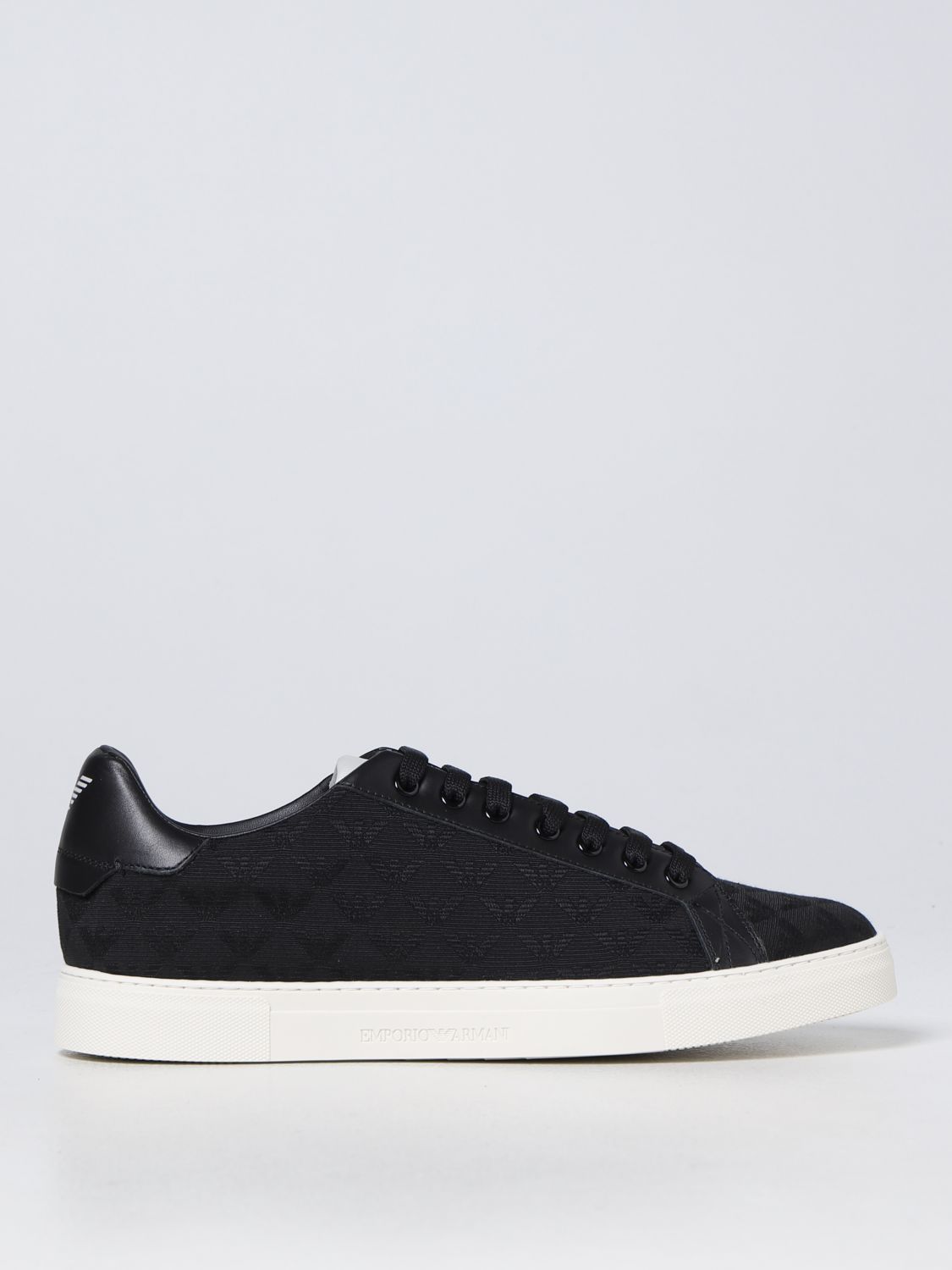 EMPORIO ARMANI SNEAKERS IN SYNTHETIC LEATHER AND COTTON,376971002