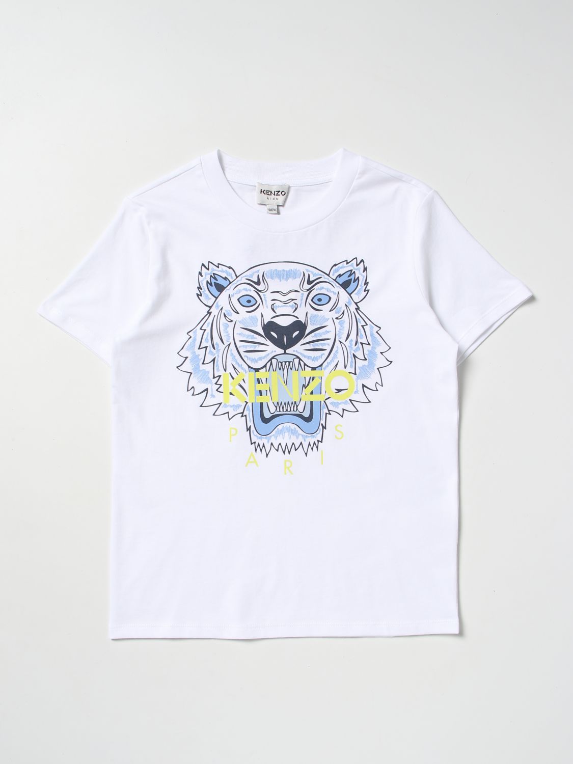 T-shirt Kenzo Junior: T-shirt Kenzo Junior in cotone bianco 1