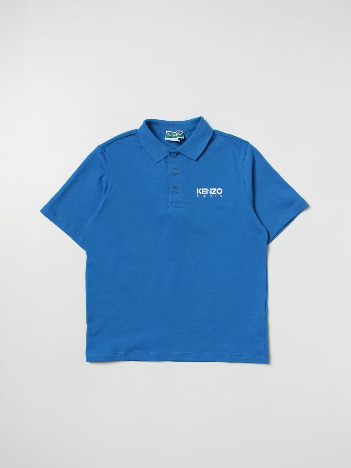 Kenzo Polo Shirt  Junior Kids Color Gnawed Blue