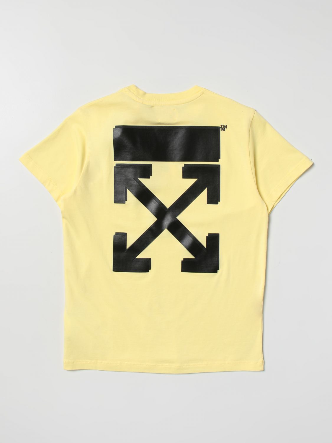 OFF-WHITE: t-shirt for boys - Yellow | Off-White t-shirt ...