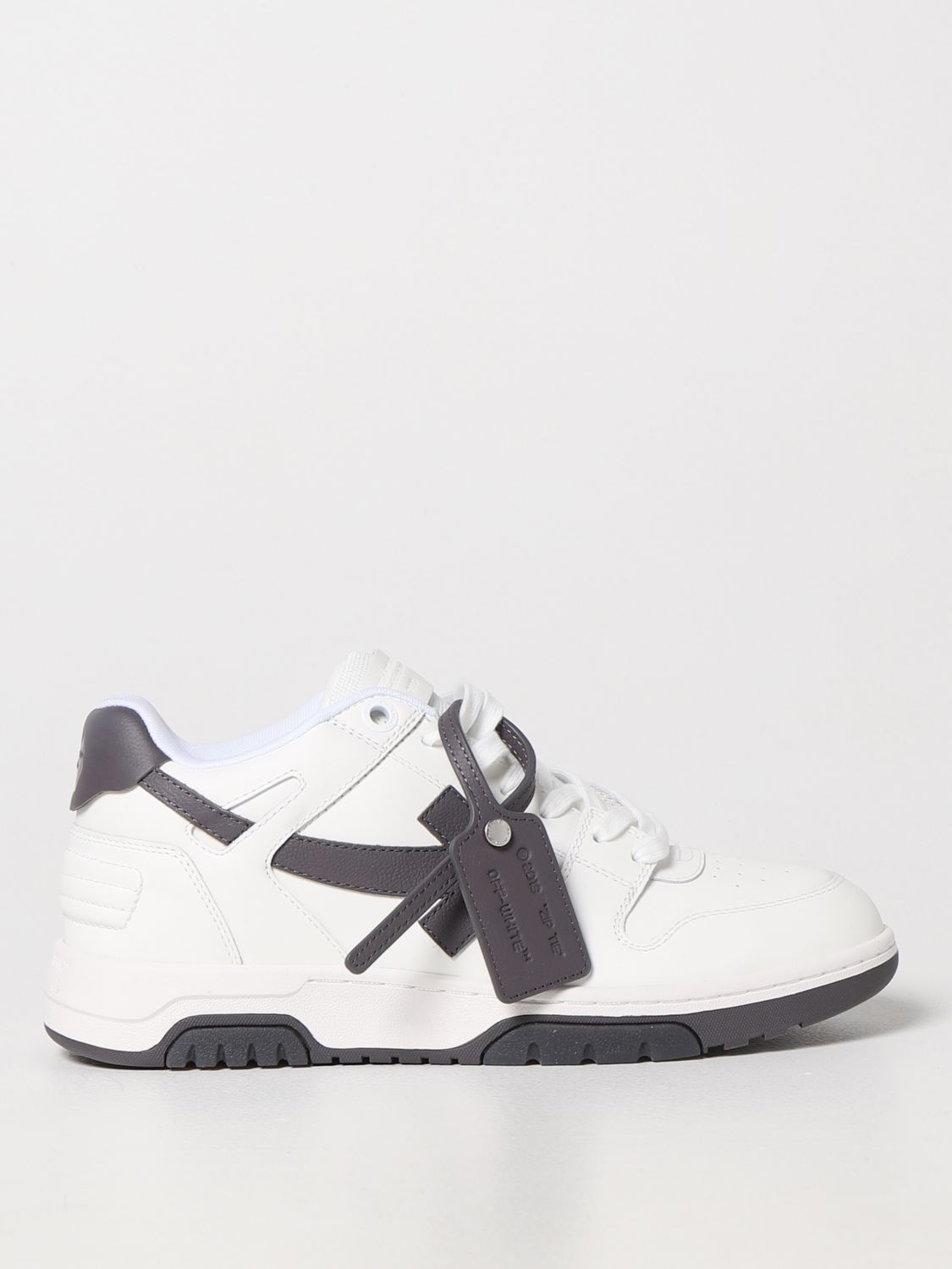 OFF-WHITE: Out Of Office sneakers in leather - White | Off-White ...