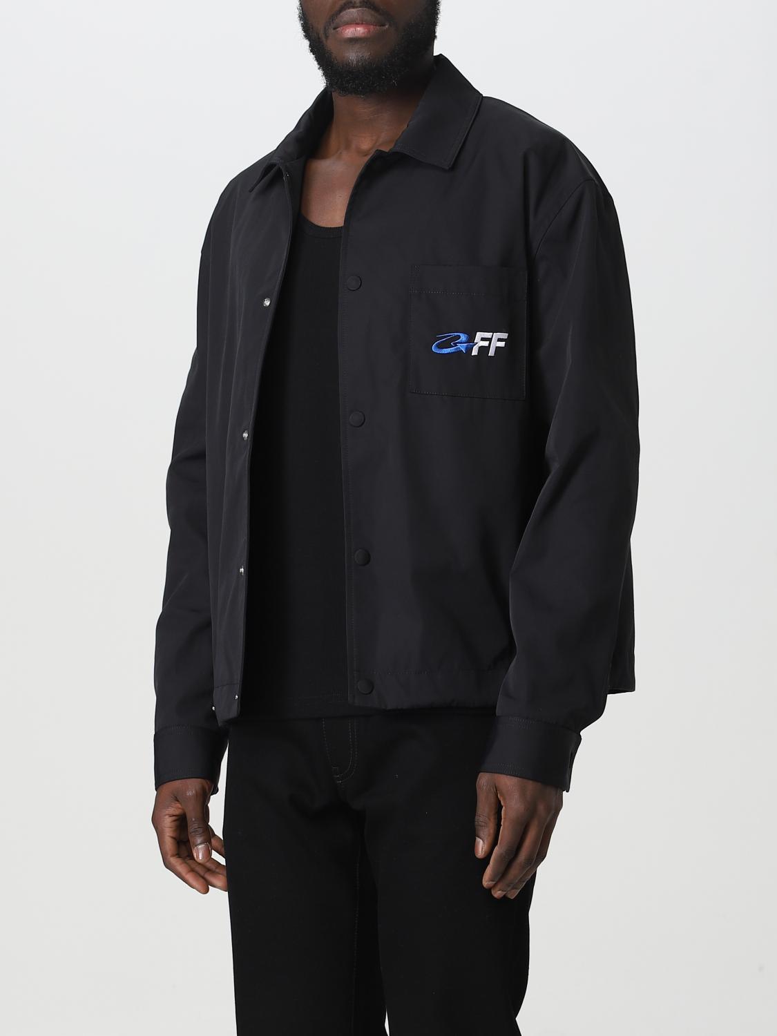 OFFWHITE jacket for man Black OffWhite jacket OMEA385S23FAB001