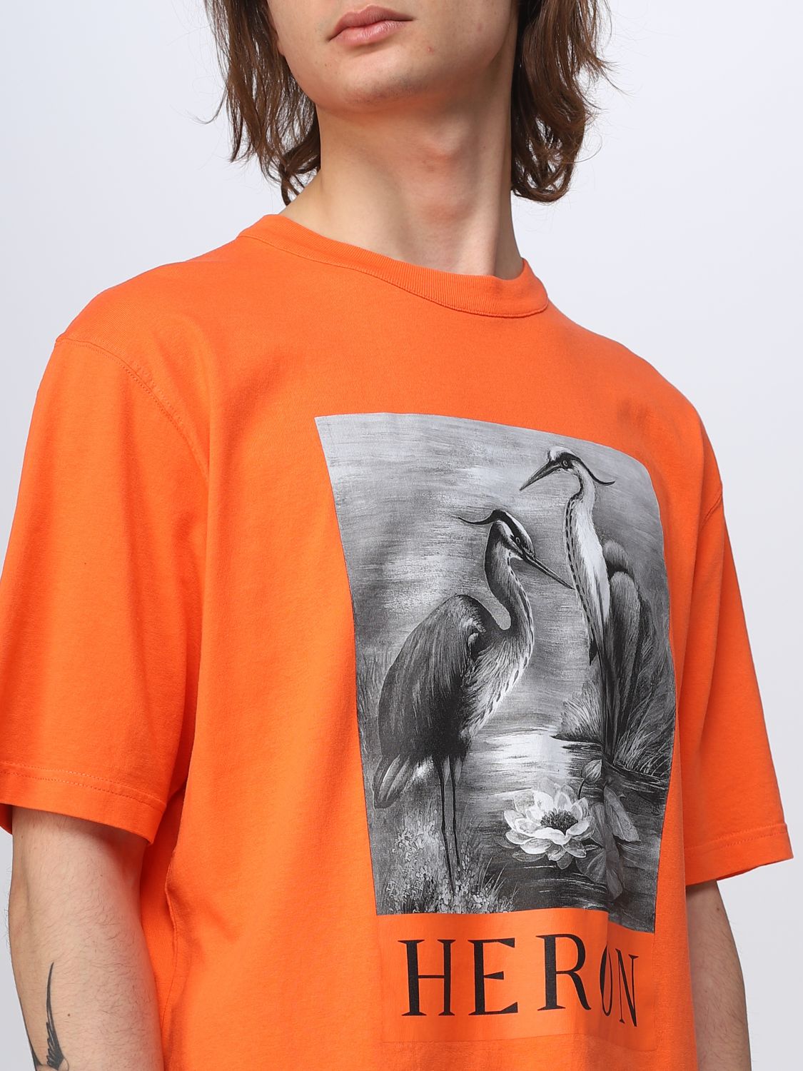 T-shirt Heron Preston: Heron Preston t-shirt for men orange 4