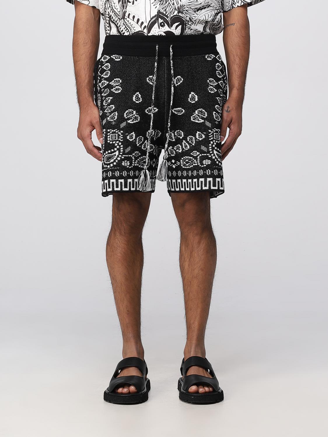 Alanui Short Jacquard Bandana In Black