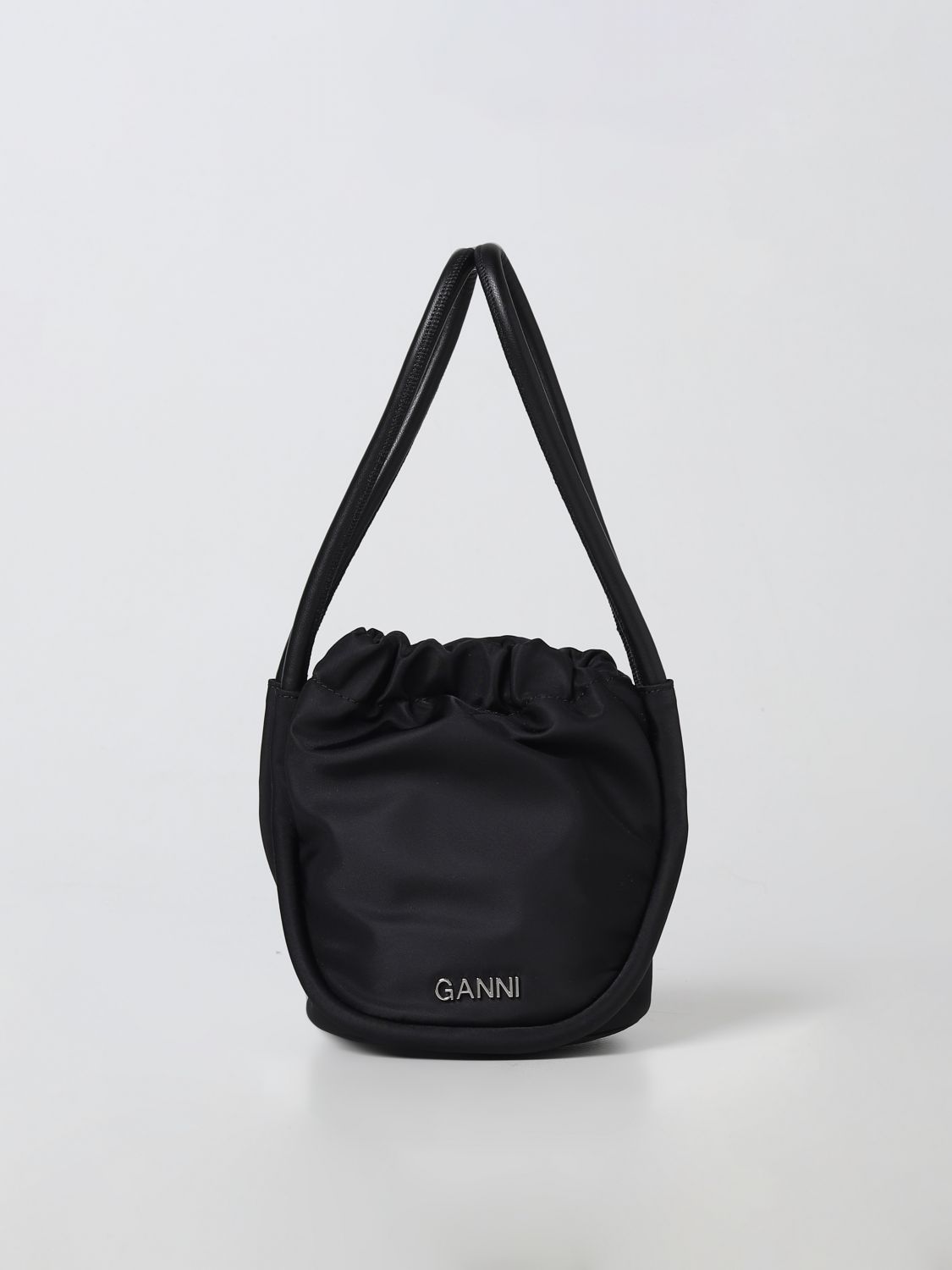 Ganni Shoulder Bag  Woman In Black