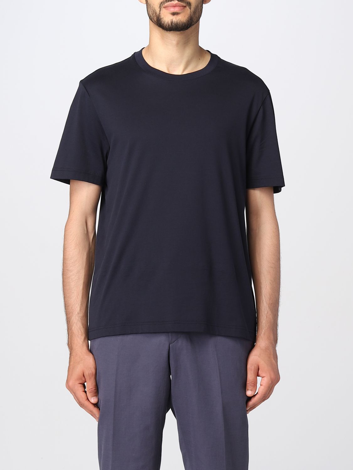 BRIONI: t-shirt for man - Blue | Brioni t-shirt UJLA0L P1613 online on ...
