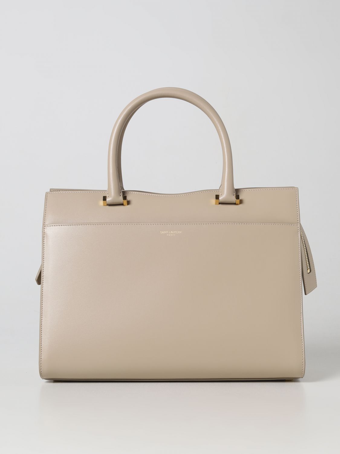 Cloth handbag Yves Saint Laurent Beige in Cloth - 16881371