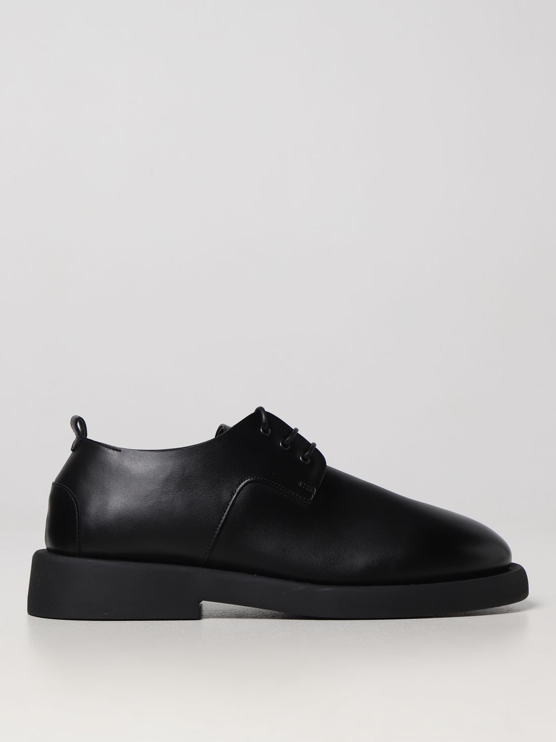 Shop Marsèll Derby In Brushed Leather In Black