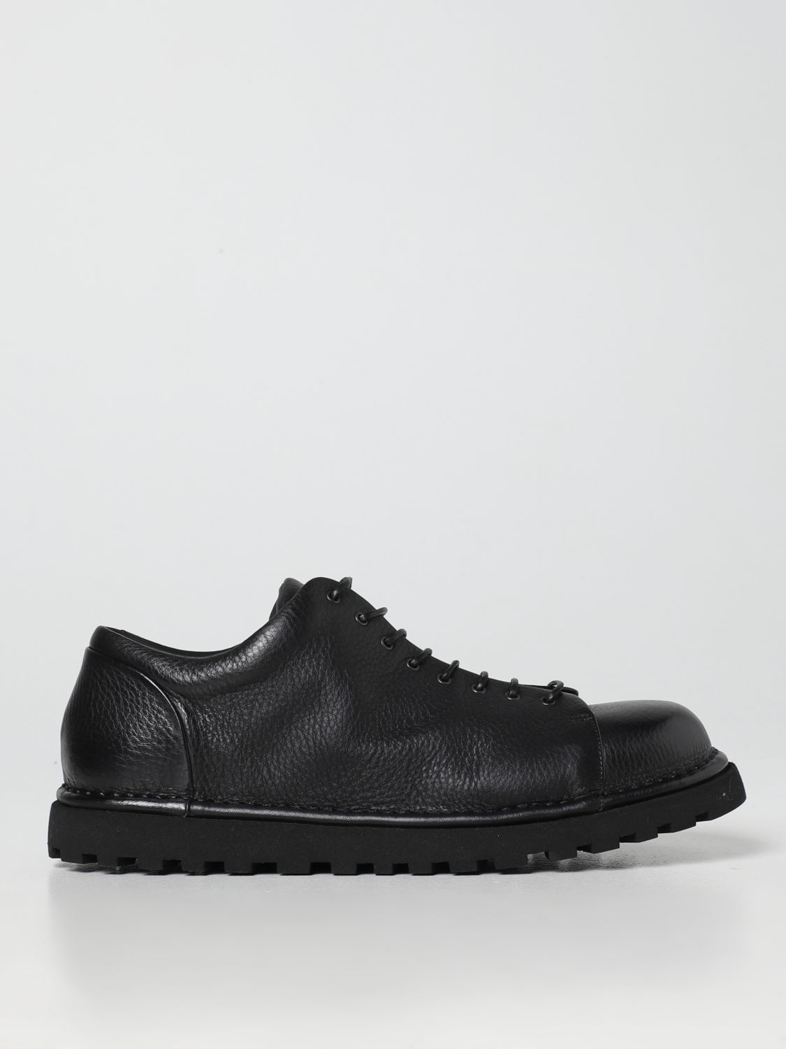 Marsèll Pumice Bullet Derby In Soft Leather In Black
