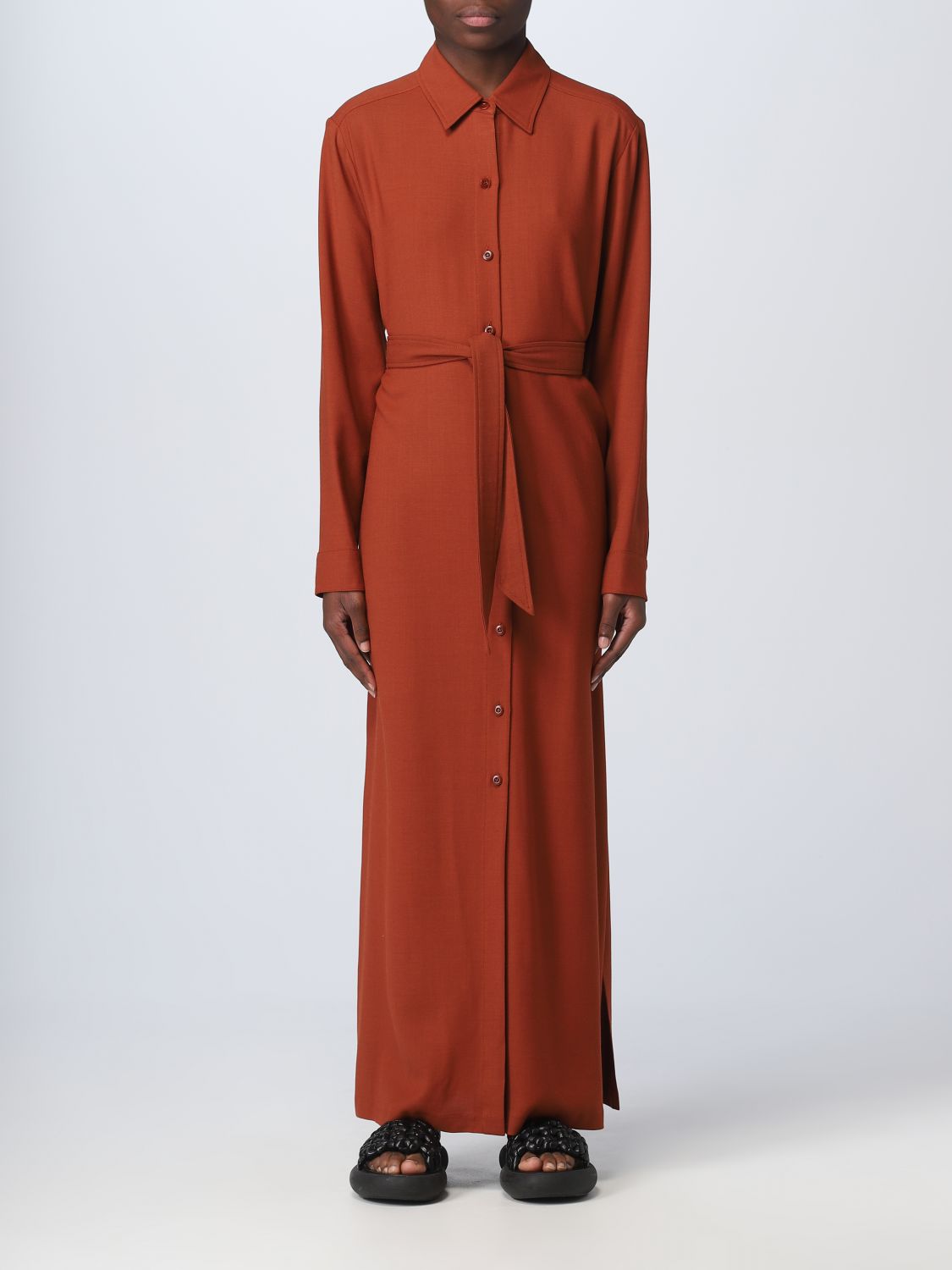 Apc Dress A.p.c. Woman In Clay Color