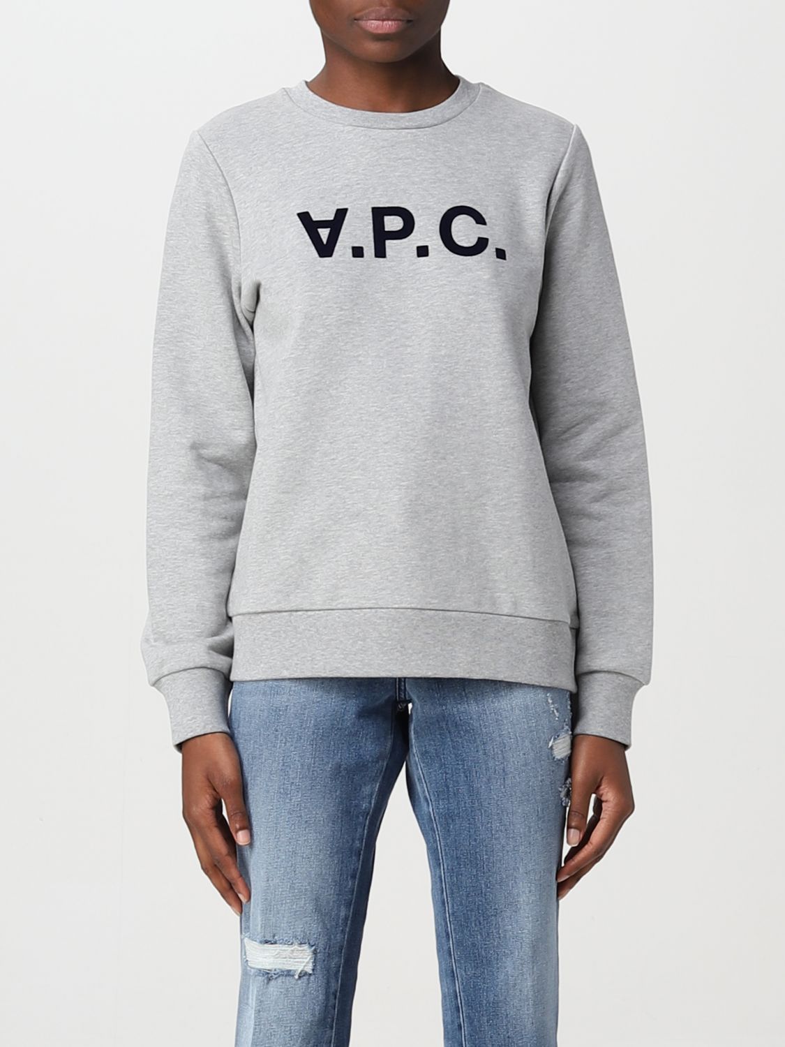 Apc Sweatshirt A.p.c. Woman In Grey 1