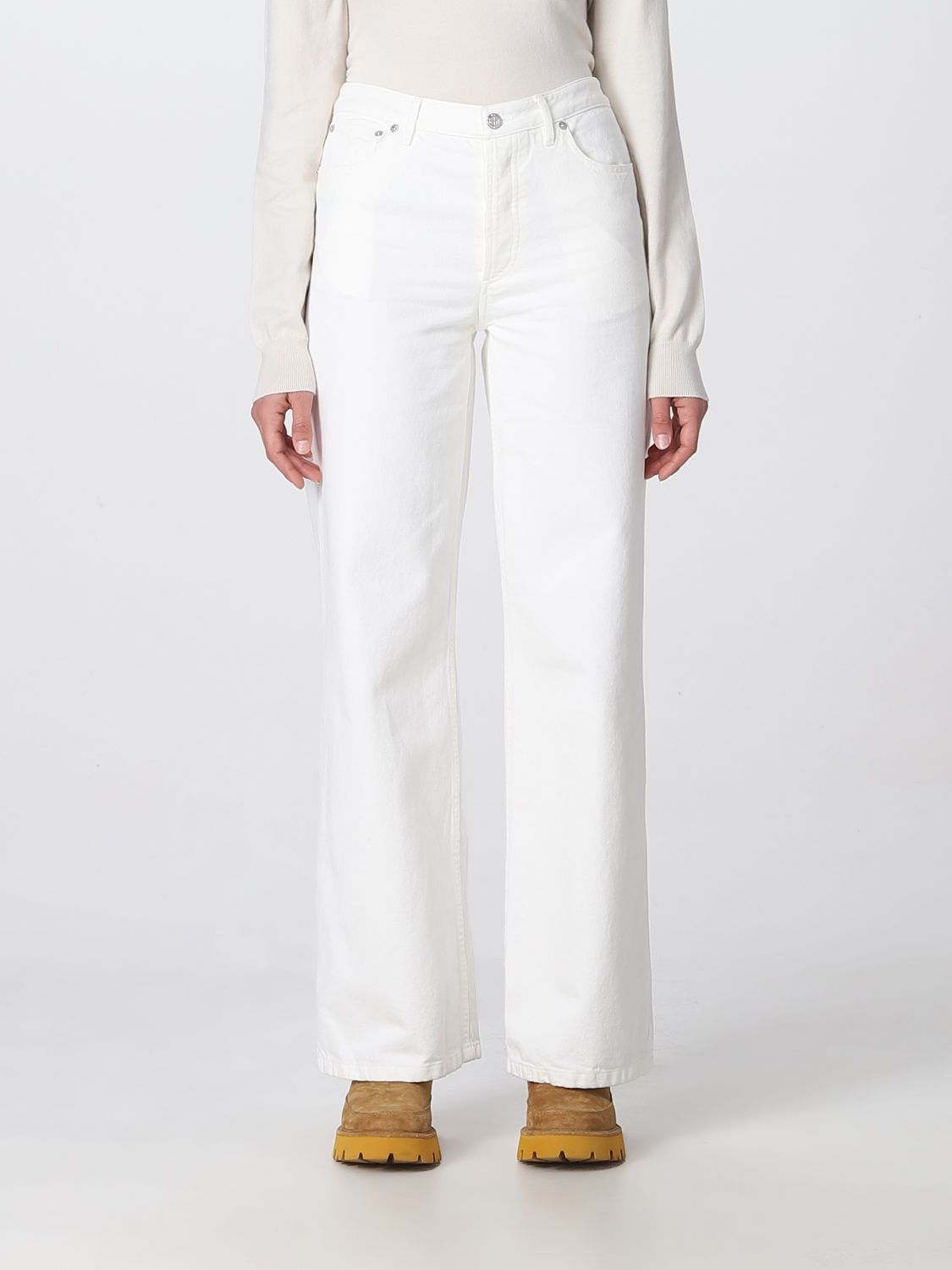 Shop Apc Jeans A. P.c. Woman Color White