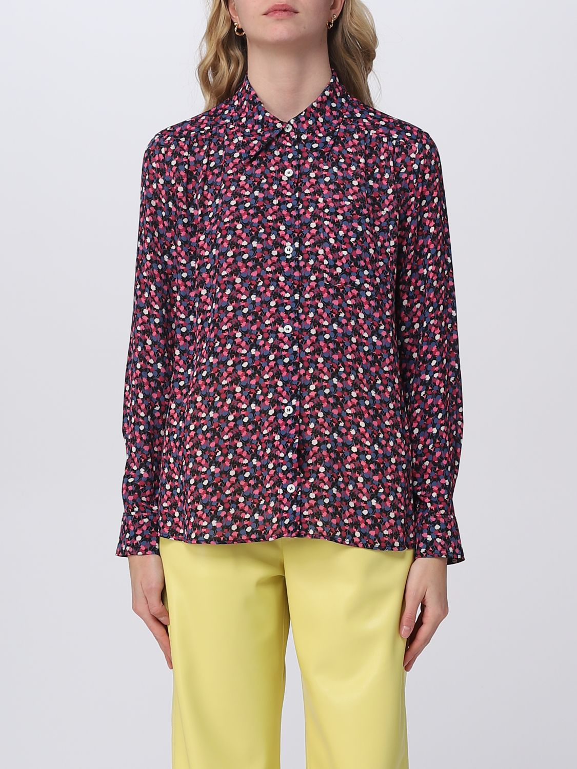 A.P.C.: shirt for woman - Pink | A.p.c. shirt VIAJNF12518 online on ...