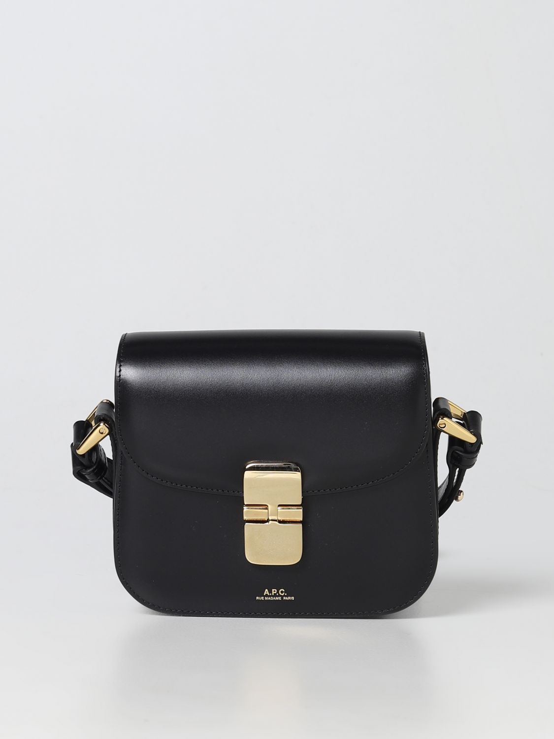 A.P.C.: mini bag for women - Black | A.p.c. mini bag PXBMWF61515 online ...