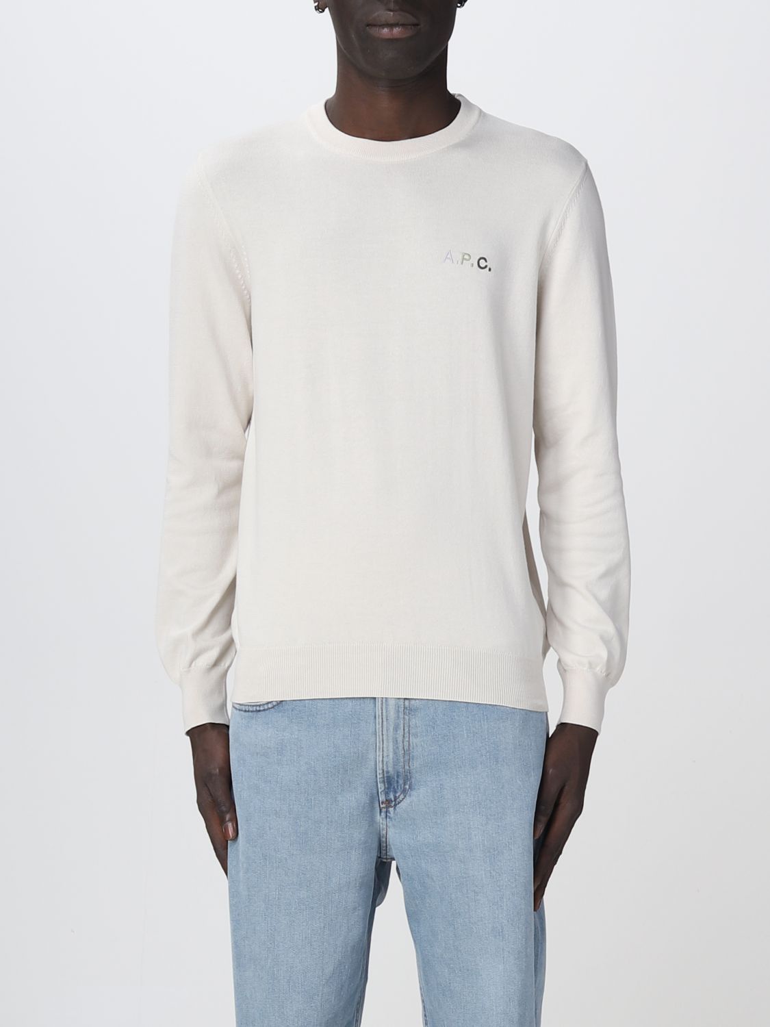 Shop Apc Sweater A.p.c. Men Color White