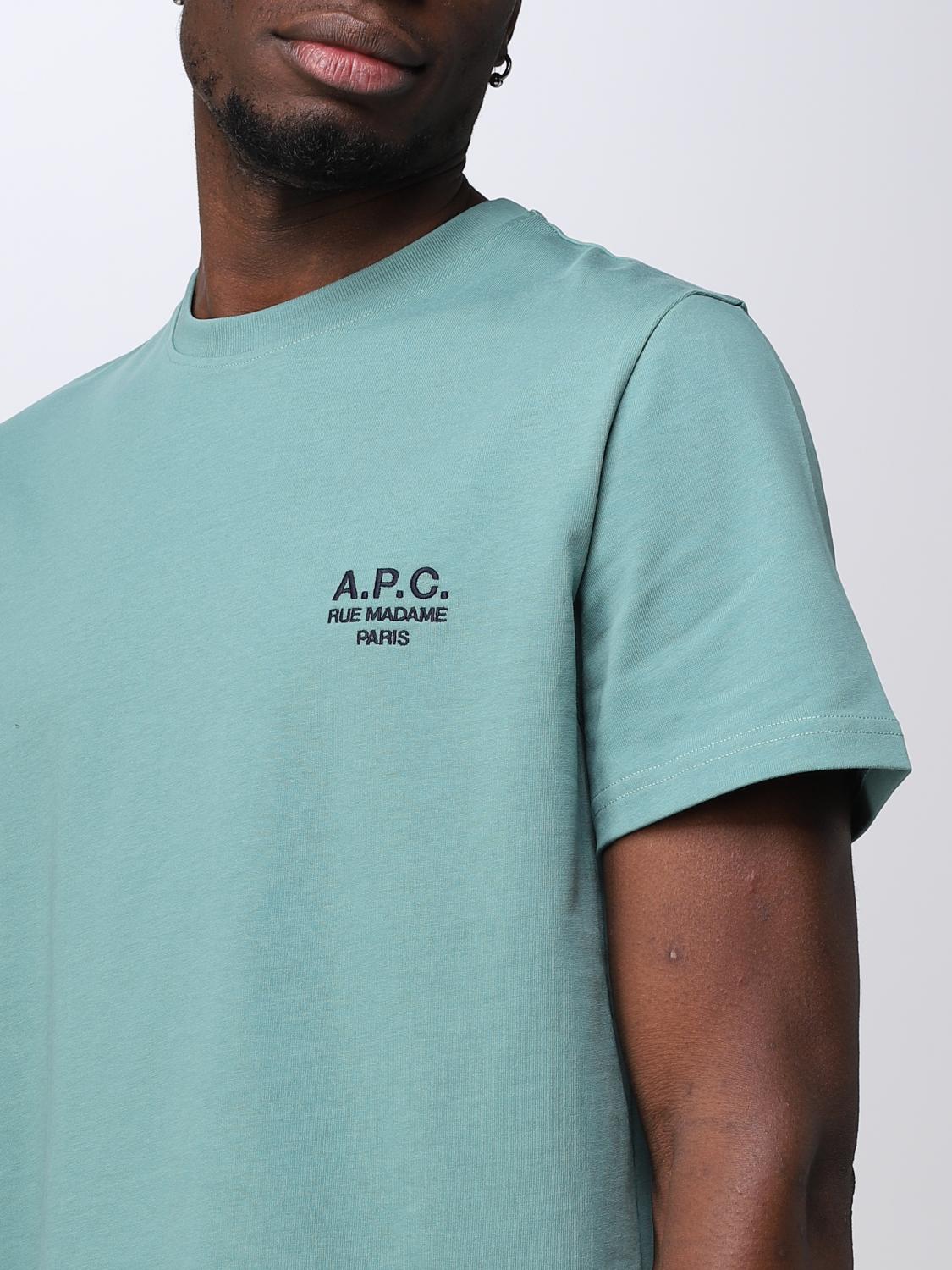 A.p.c.アウトレット：Tシャツ メンズ - グリーン | GIGLIO.COM