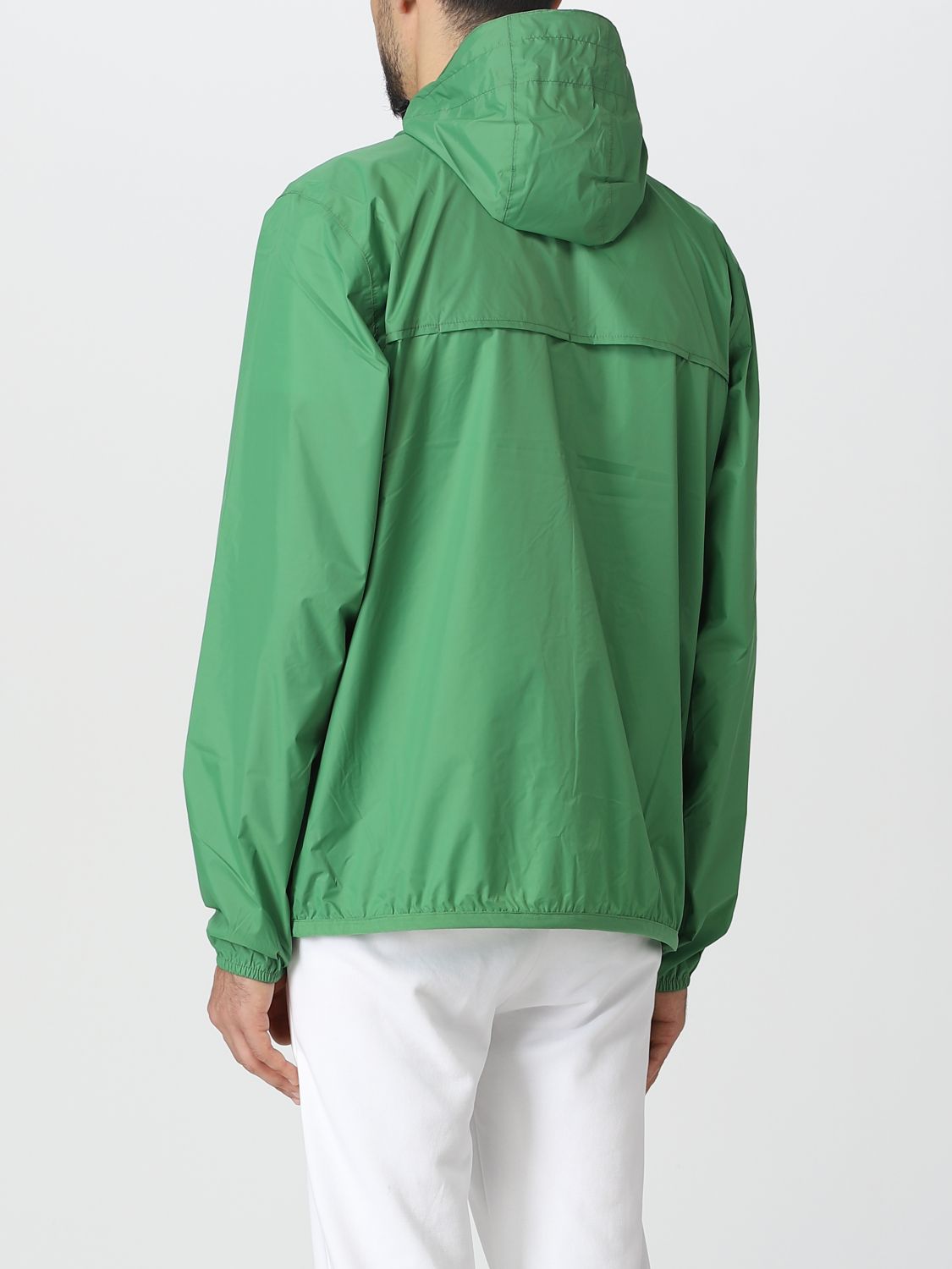 K-WAY: jacket for man - Grass Green | K-Way jacket K004BD0 online on ...