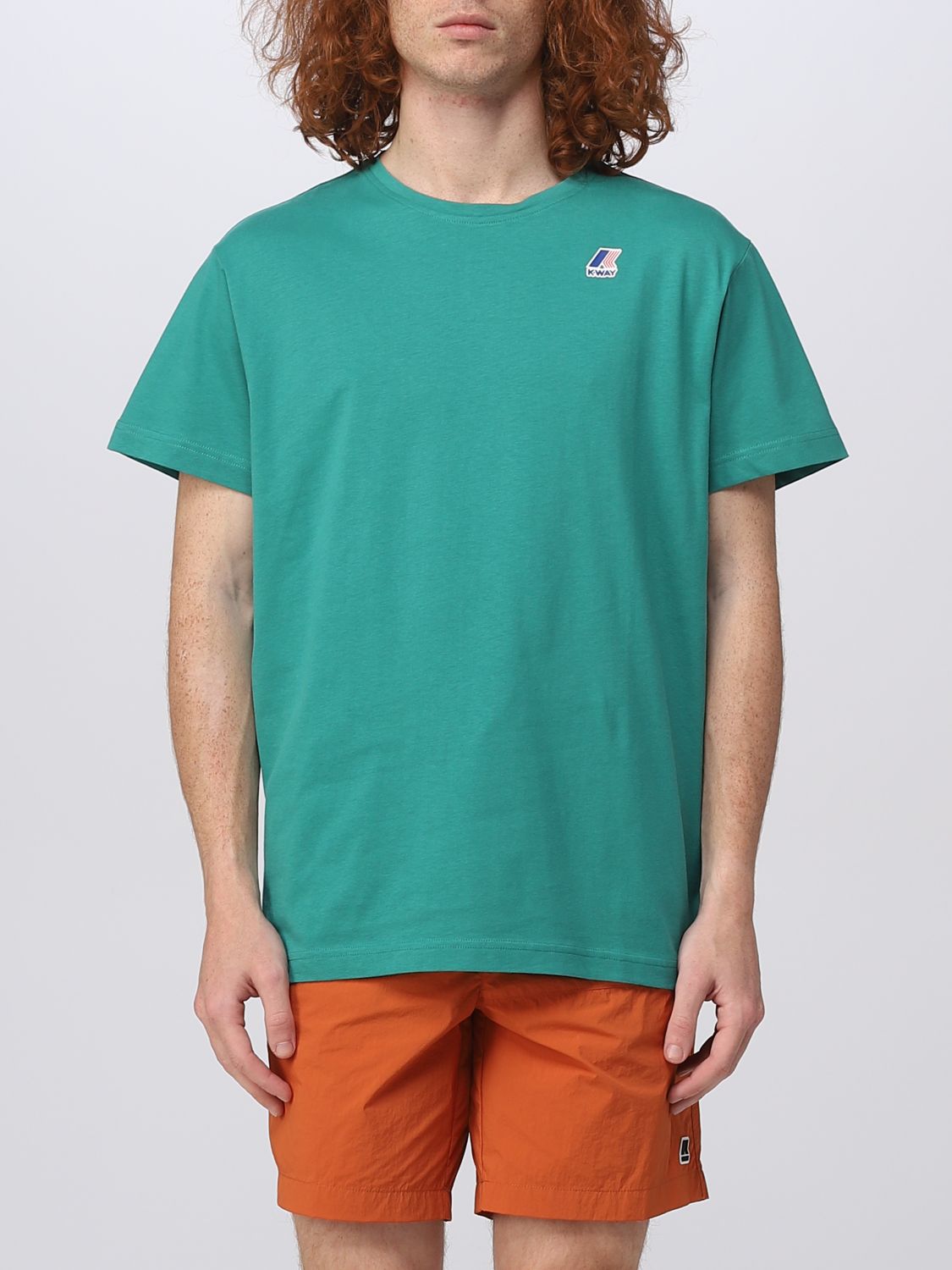K-way T-shirt  Men Color Green