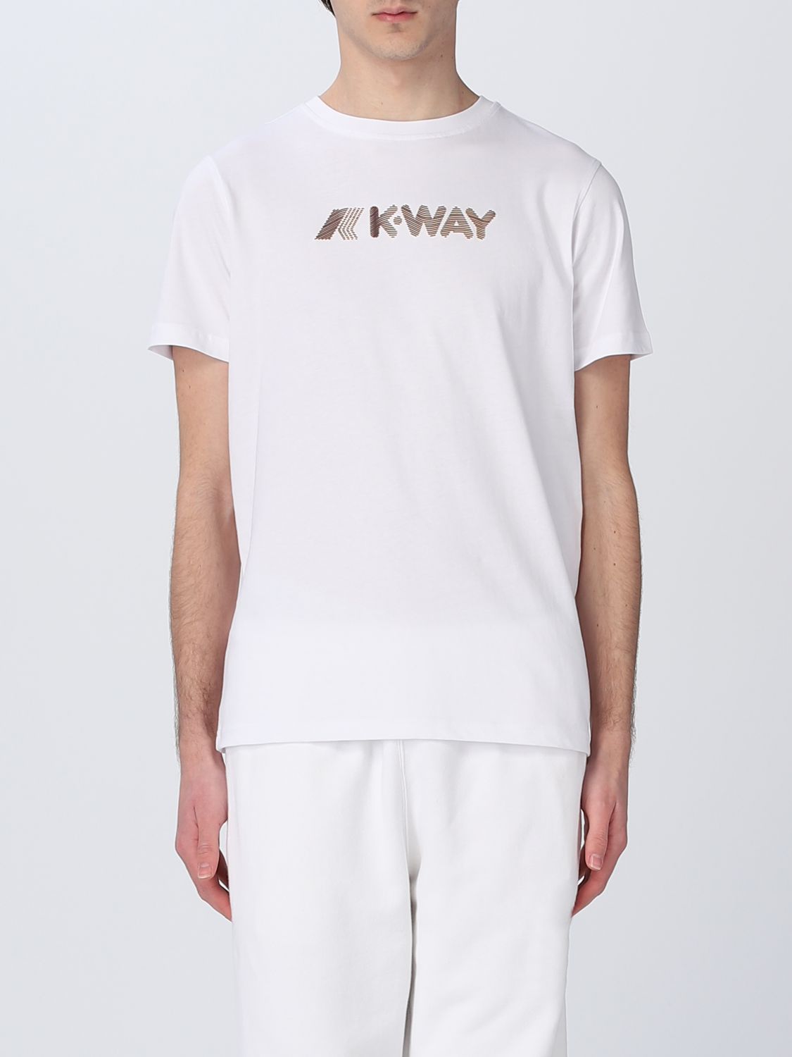 K-way T-shirt  Herren Farbe Weiss In White
