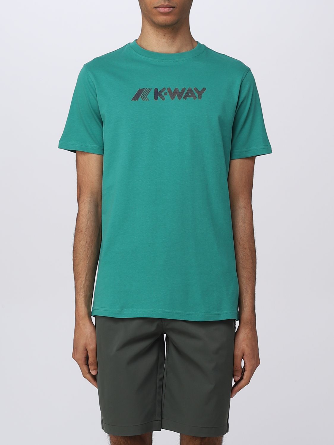 K-WAY: t-shirt for man - Green | K-Way t-shirt K3121VW online on GIGLIO.COM