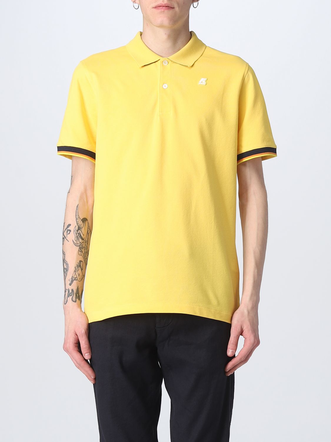 K-way Polo Shirt  Men Colour Yellow