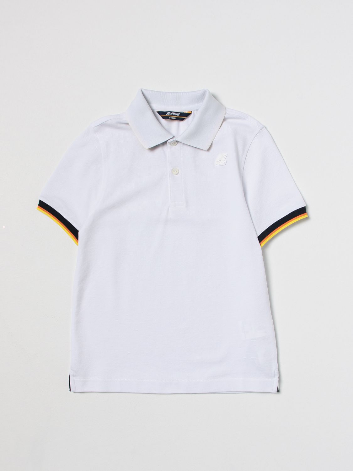 K-way Kids' Short-sleeve Polo Shirt In White