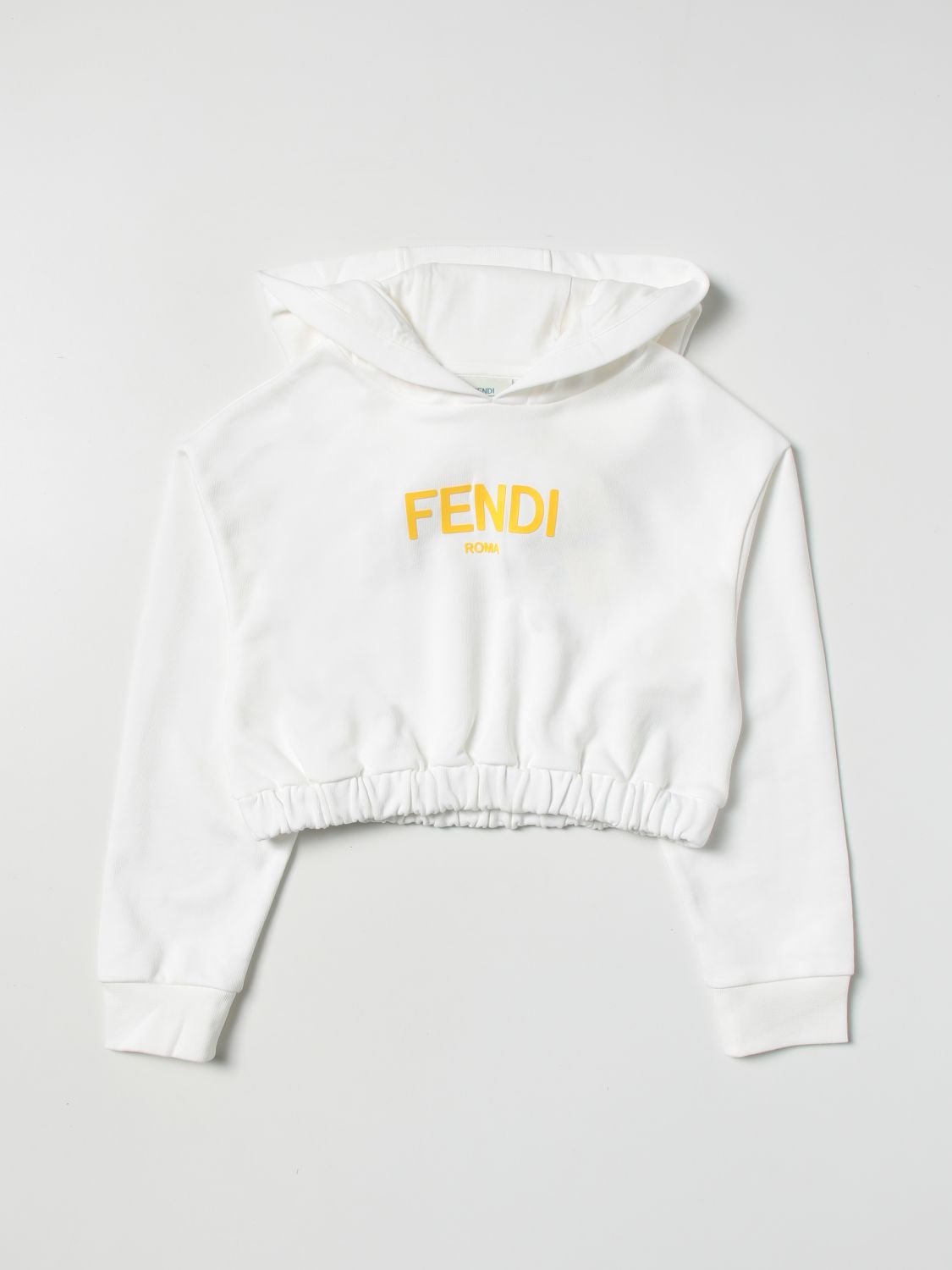 Maglia Fendi Kids: Felpa Fendi Kids in cotone bianco 1