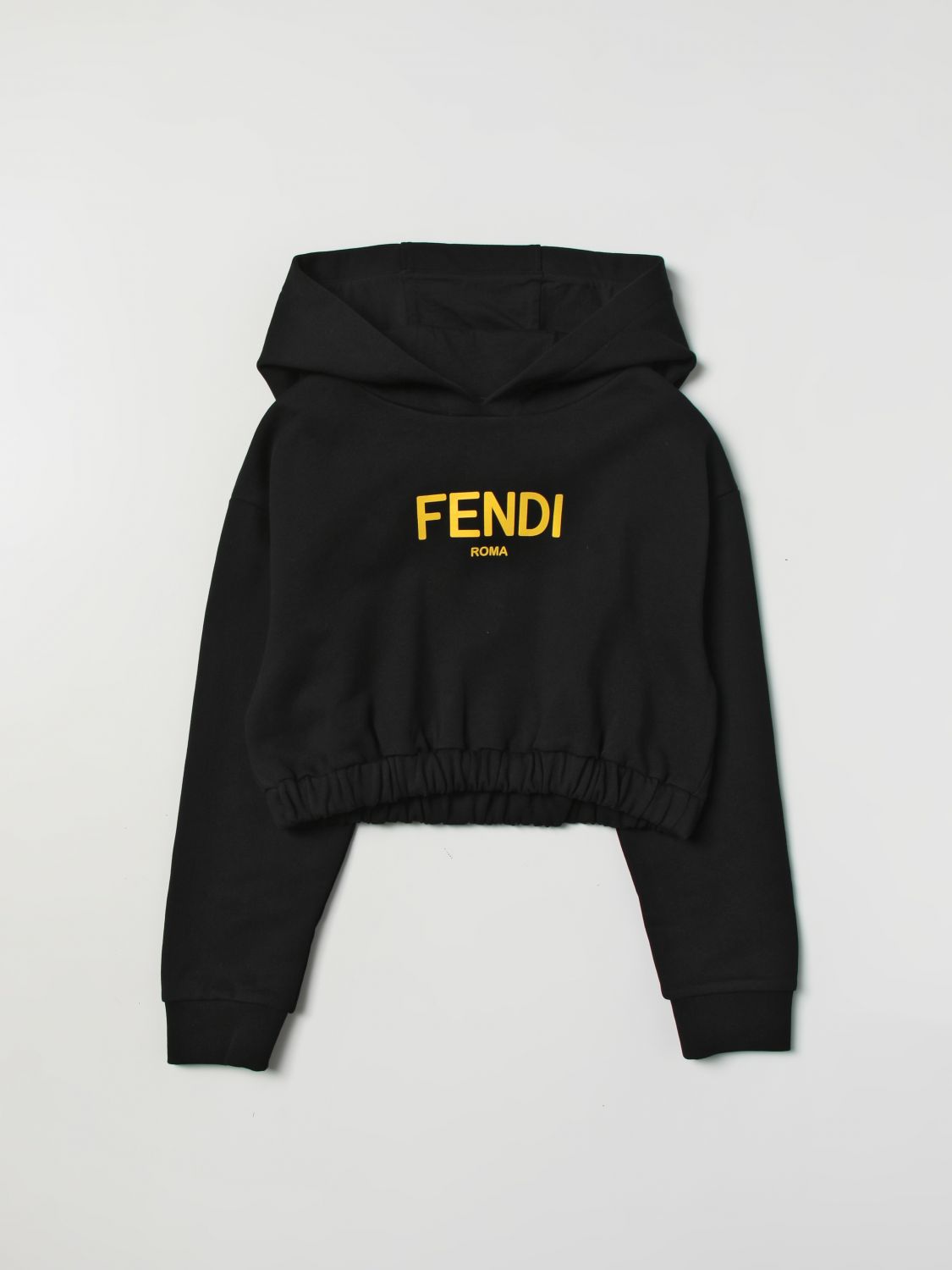 Maglia Fendi Kids: Felpa Fendi Kids in cotone nero 1
