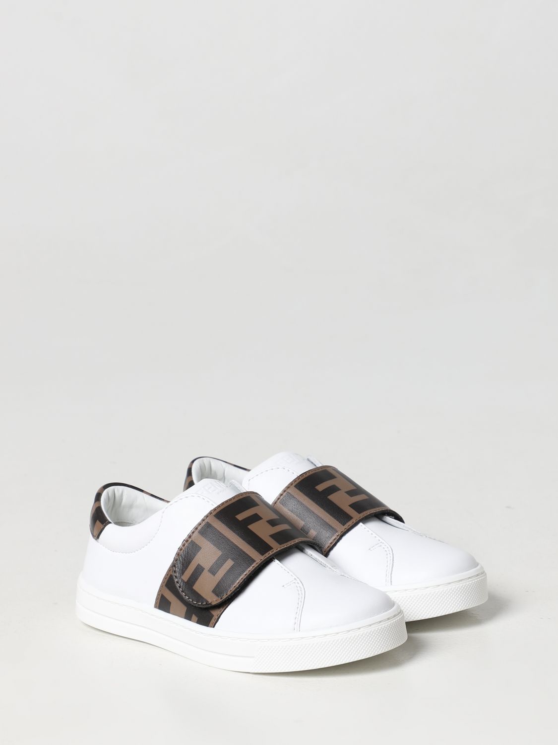 Scarpe Fendi Kids: Sneakers Fendi Kids in pelle bianco 2