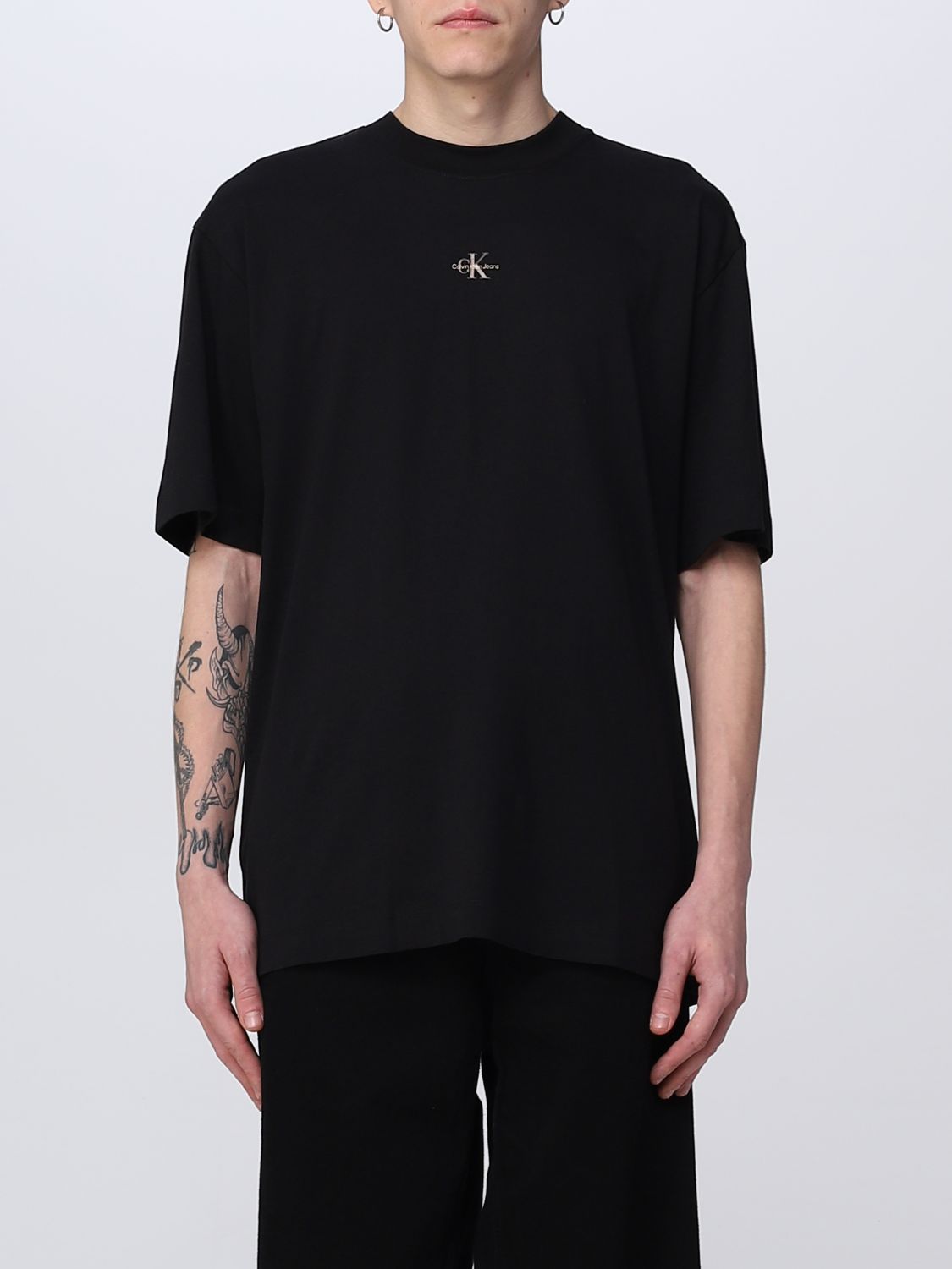 CALVIN KLEIN JEANS: t-shirt for man - Black | Calvin Klein Jeans t ...