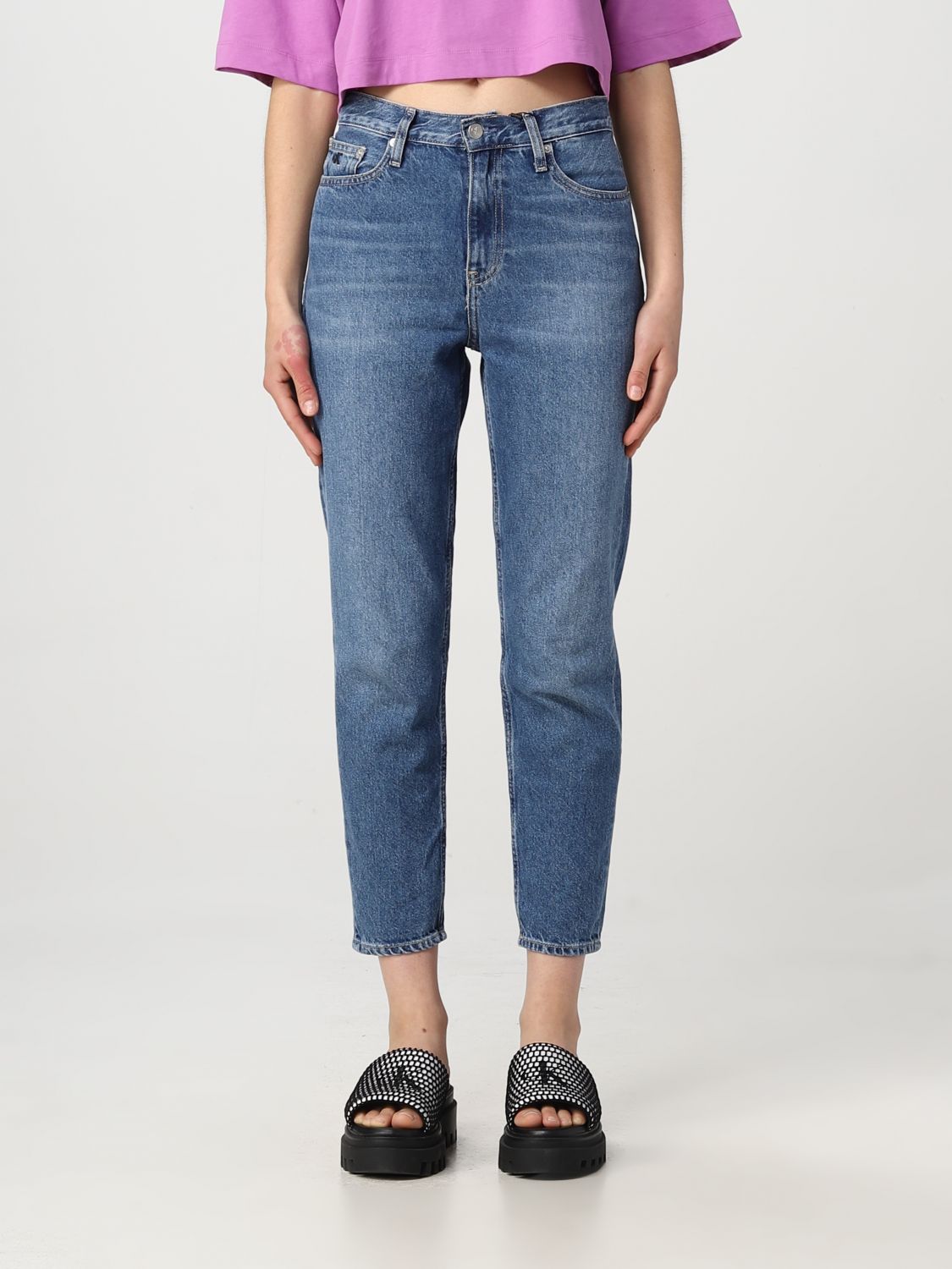 rit Technologie vergeten CALVIN KLEIN JEANS: jeans for woman - Blue | Calvin Klein Jeans jeans  J20J220194 online on GIGLIO.COM