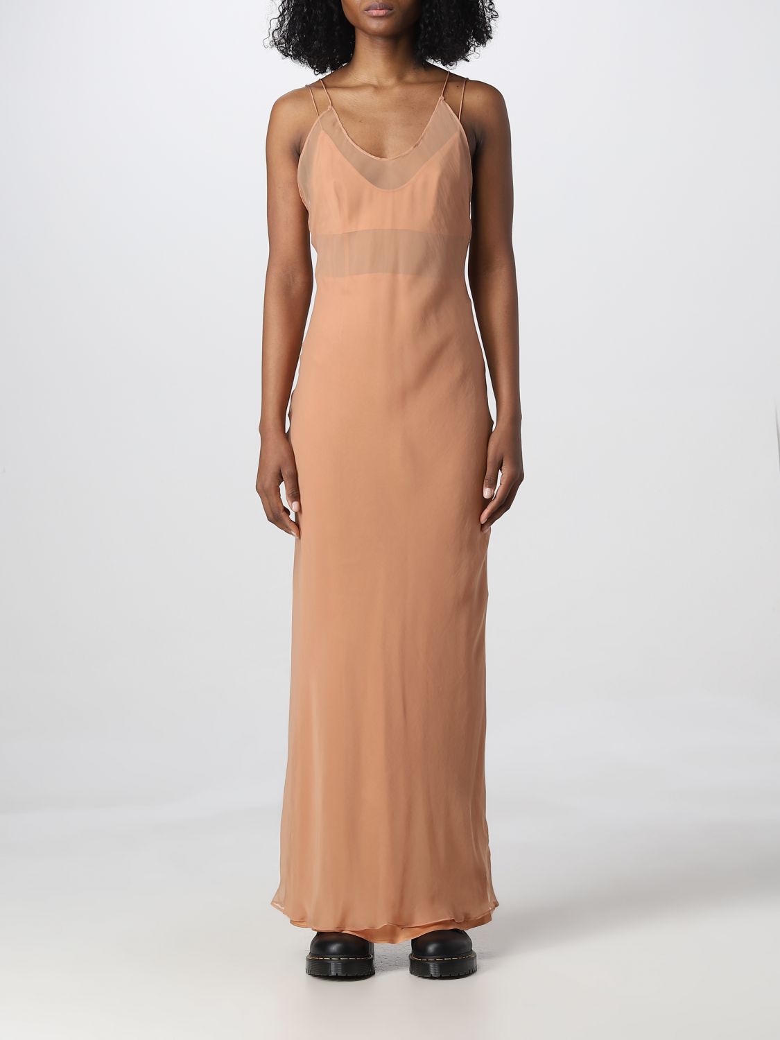 CALVIN KLEIN: dress for woman - Peach | Calvin Klein dress K20K205021  online on 