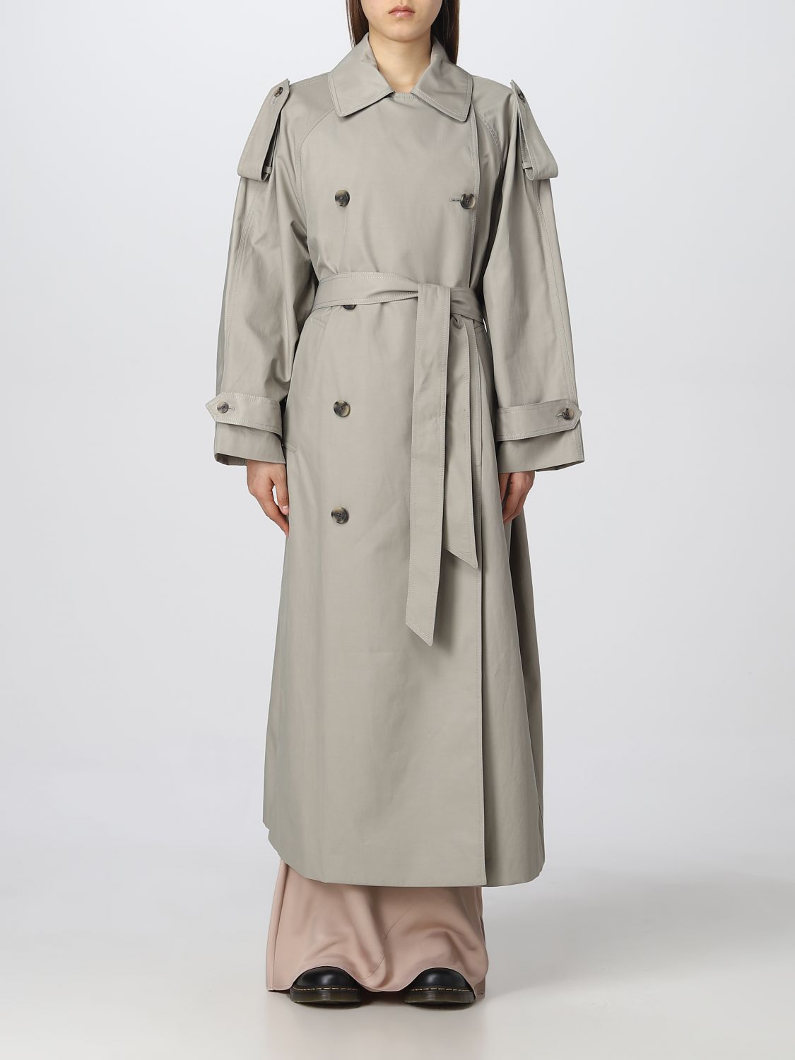 CALVIN KLEIN: trench coat for woman - Beige | Calvin Klein trench coat  K20K204997 online on 