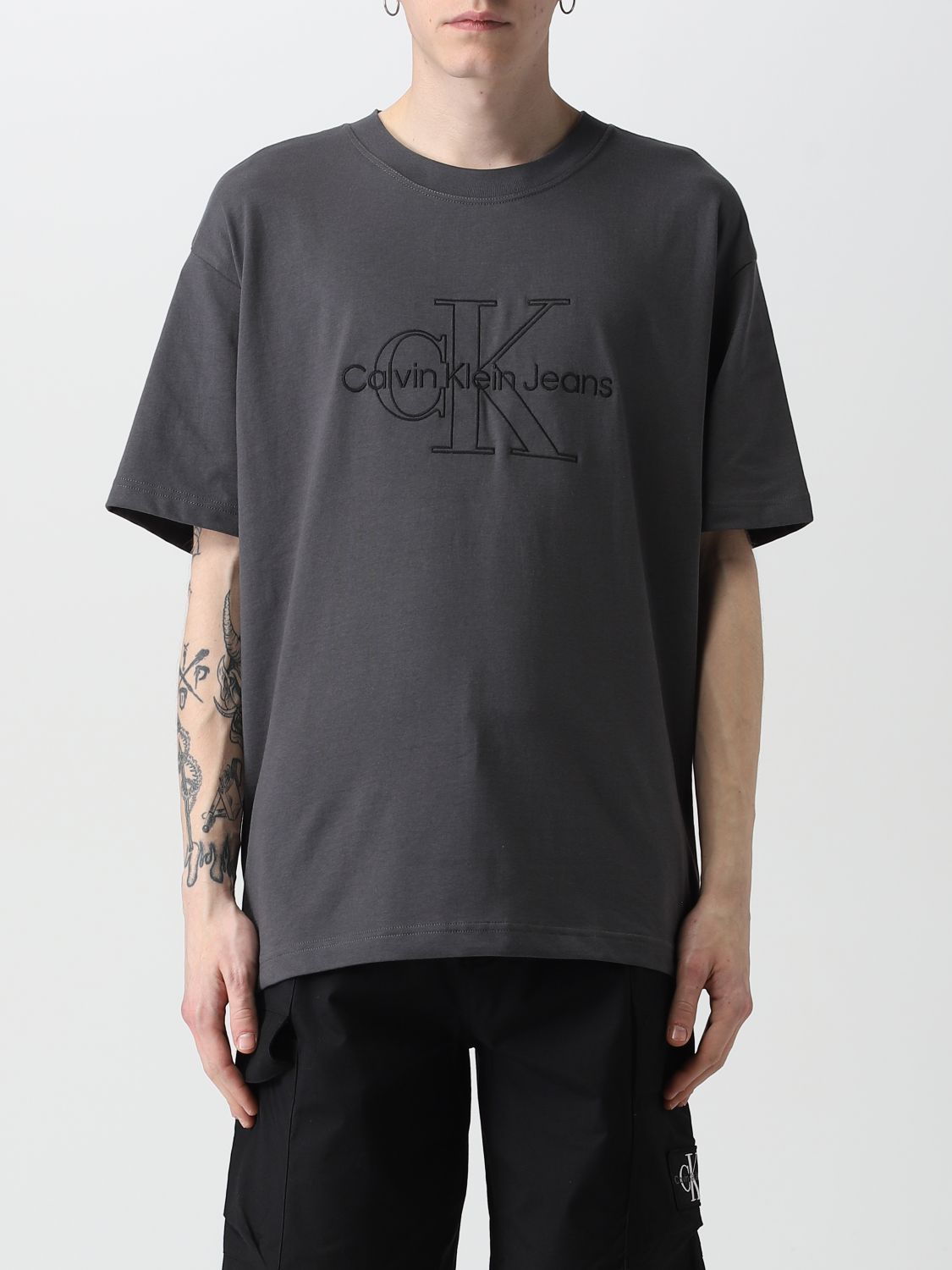CALVIN KLEIN JEANS: t-shirt for man - Black | Calvin Klein Jeans t-shirt  J30J323305 online on 