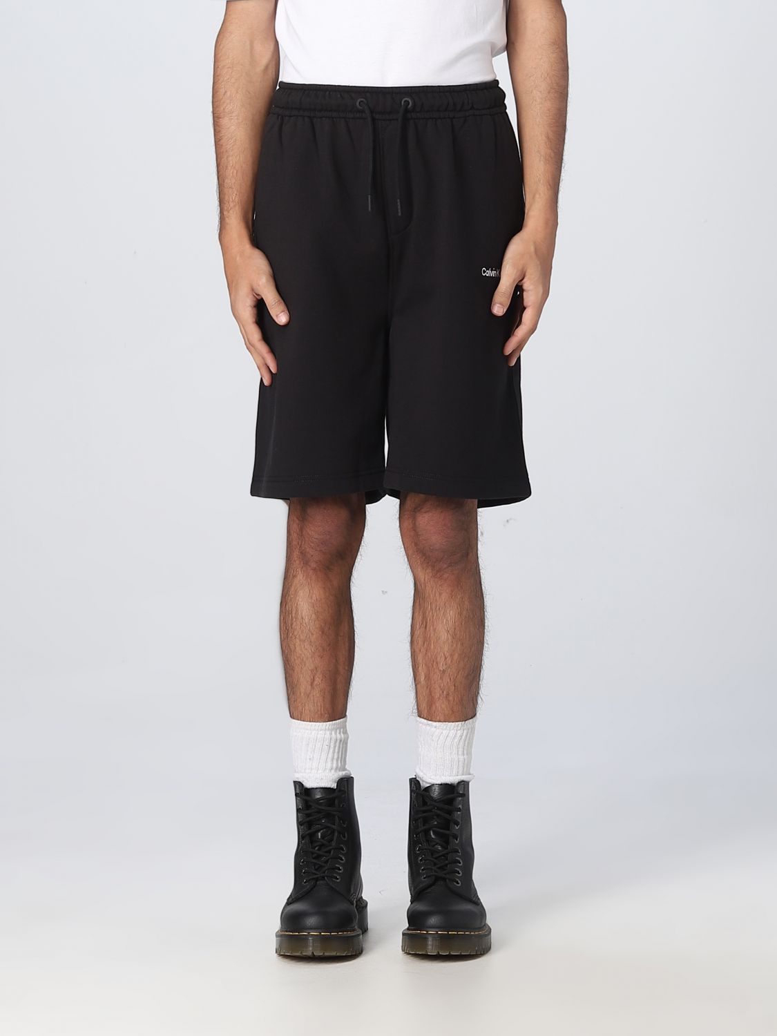 CALVIN KLEIN JEANS: short for man - Black | Calvin Klein Jeans short online GIGLIO.COM