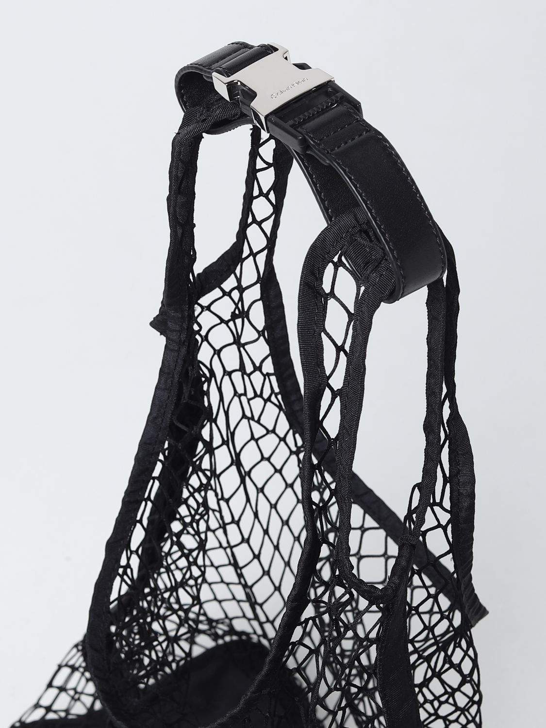 CALVIN KLEIN: tote bags for woman - Black | Calvin Klein tote bags ...