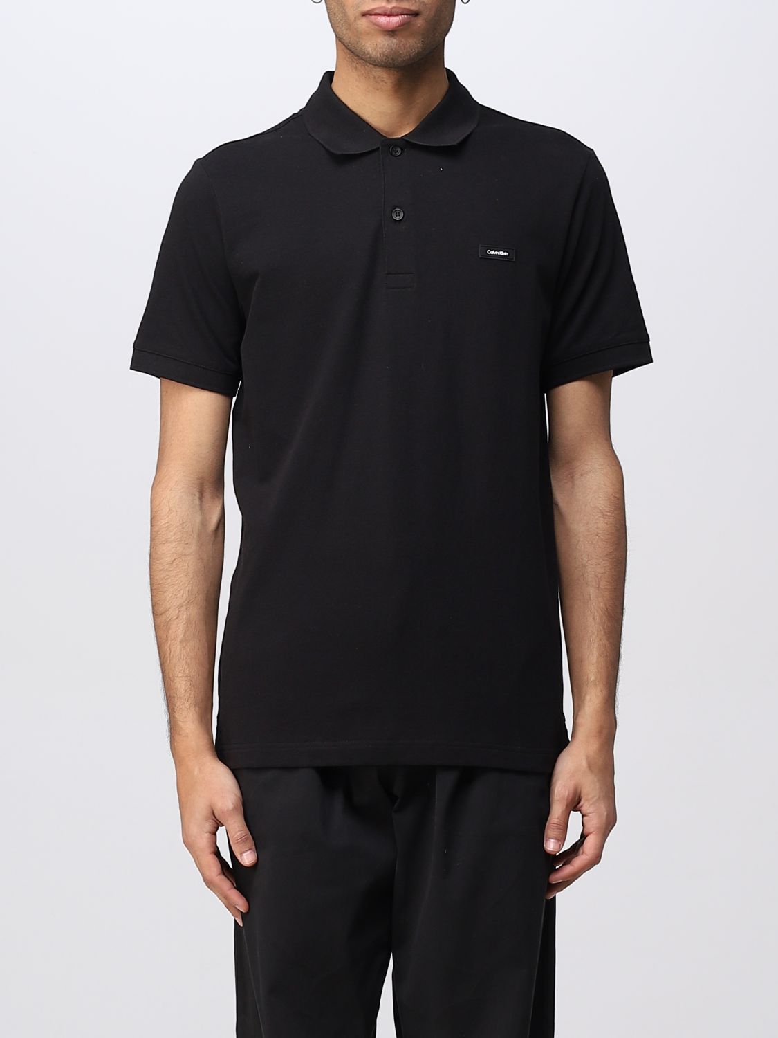 Calvin Klein Outlet: polo shirt for man - Black | Calvin Klein polo ...