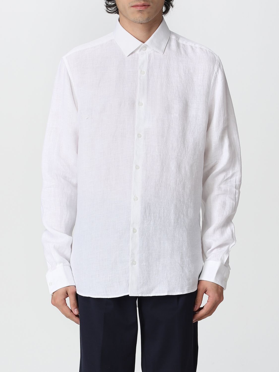 CALVIN KLEIN: shirt for man - White | Calvin Klein shirt K10K109286 ...