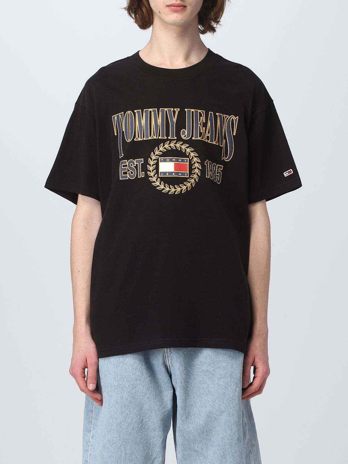 TOMMY JEANS: t-shirt for man - Black | Tommy Jeans t-shirt DM0DM16231 ...
