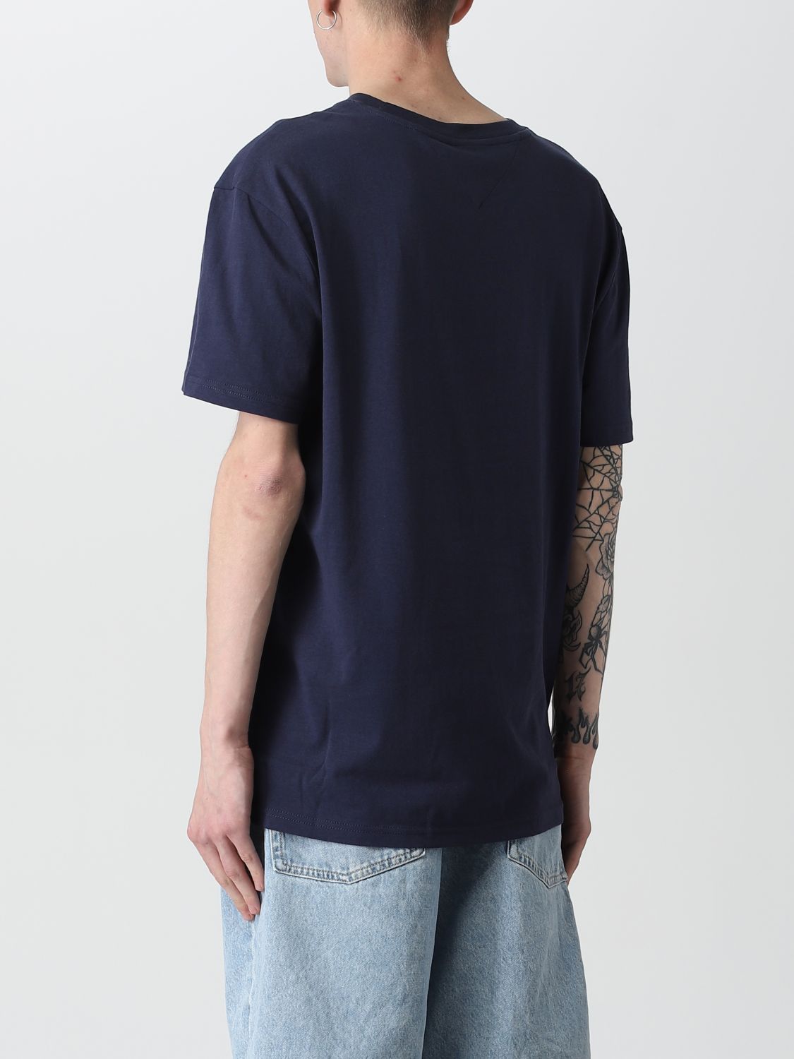 TOMMY JEANS: t-shirt for man - Blue | Tommy Jeans t-shirt DM0DM16401 ...